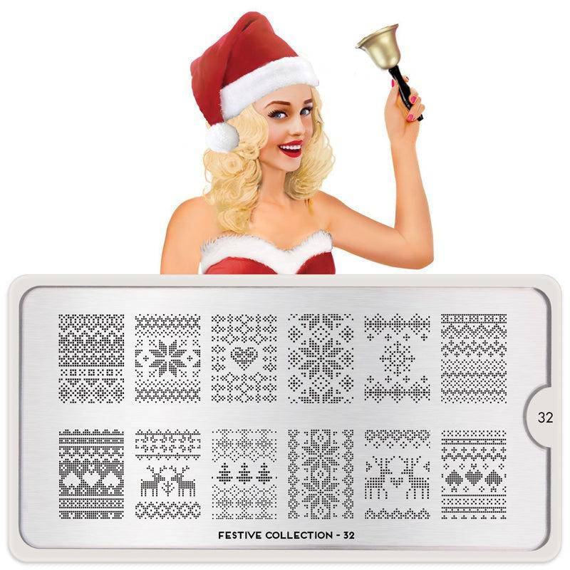 MoYou-London Schablone Festive 32