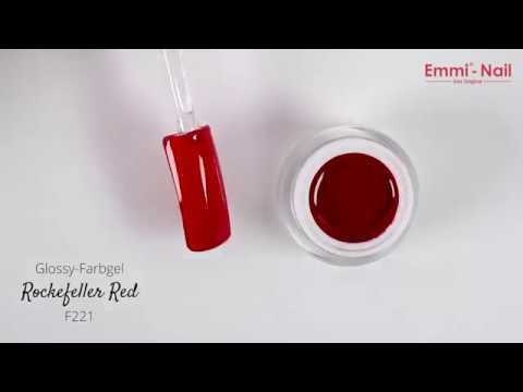 Emmi Nail Glossy Gel Rockefeller red 5ml -F221-