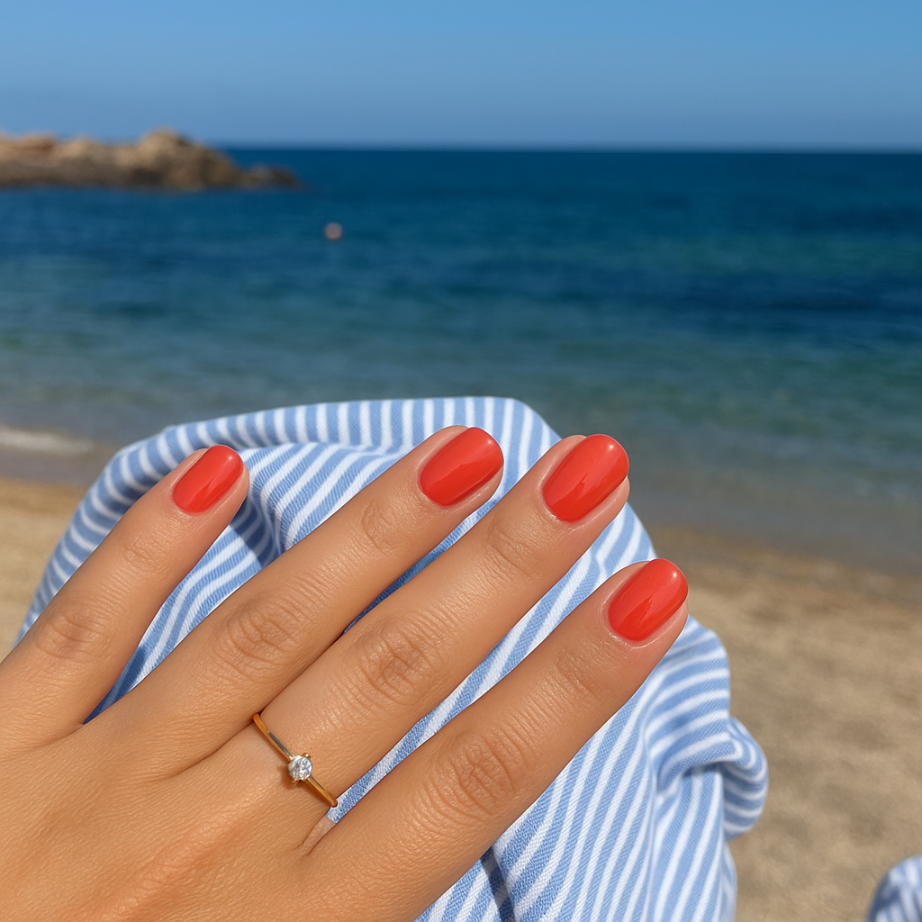 Vernis UV Shellac Cerise Néon 15 ml -L404-