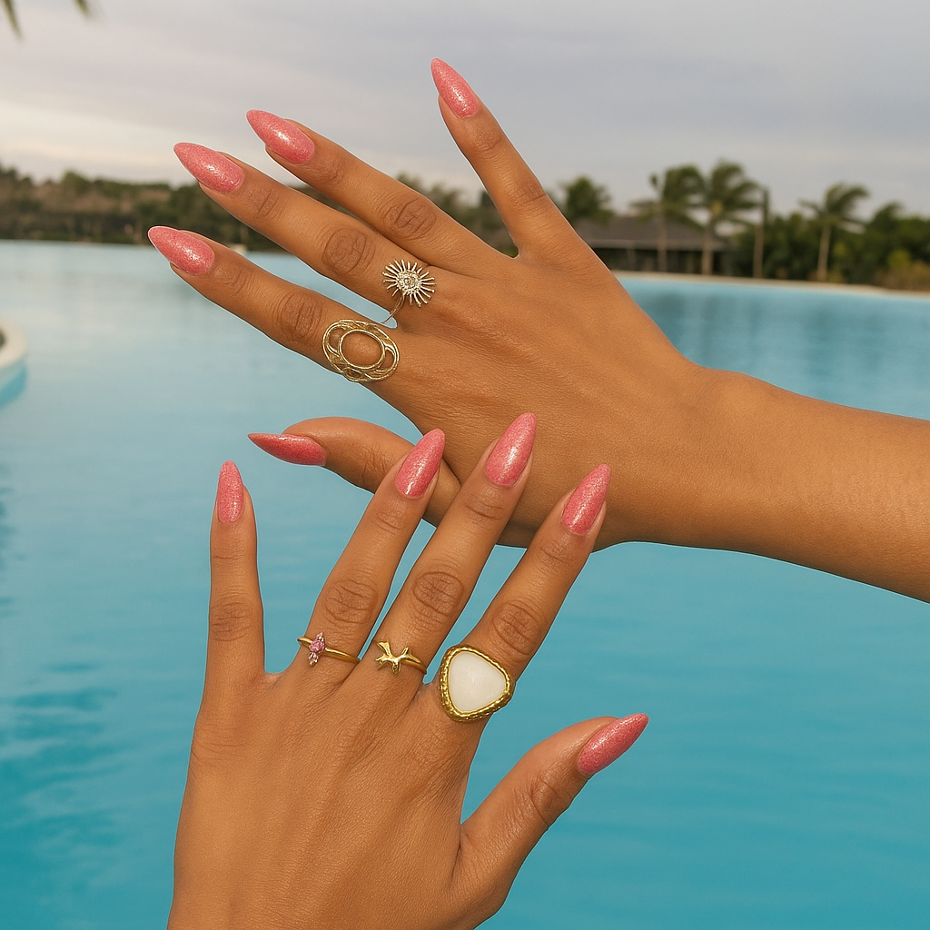 Shellac UV Polish Pearly Coral 15ml -L060-