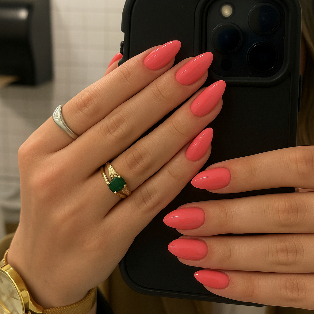 Shellac UV Polish Salmon Red 15ml -L294-