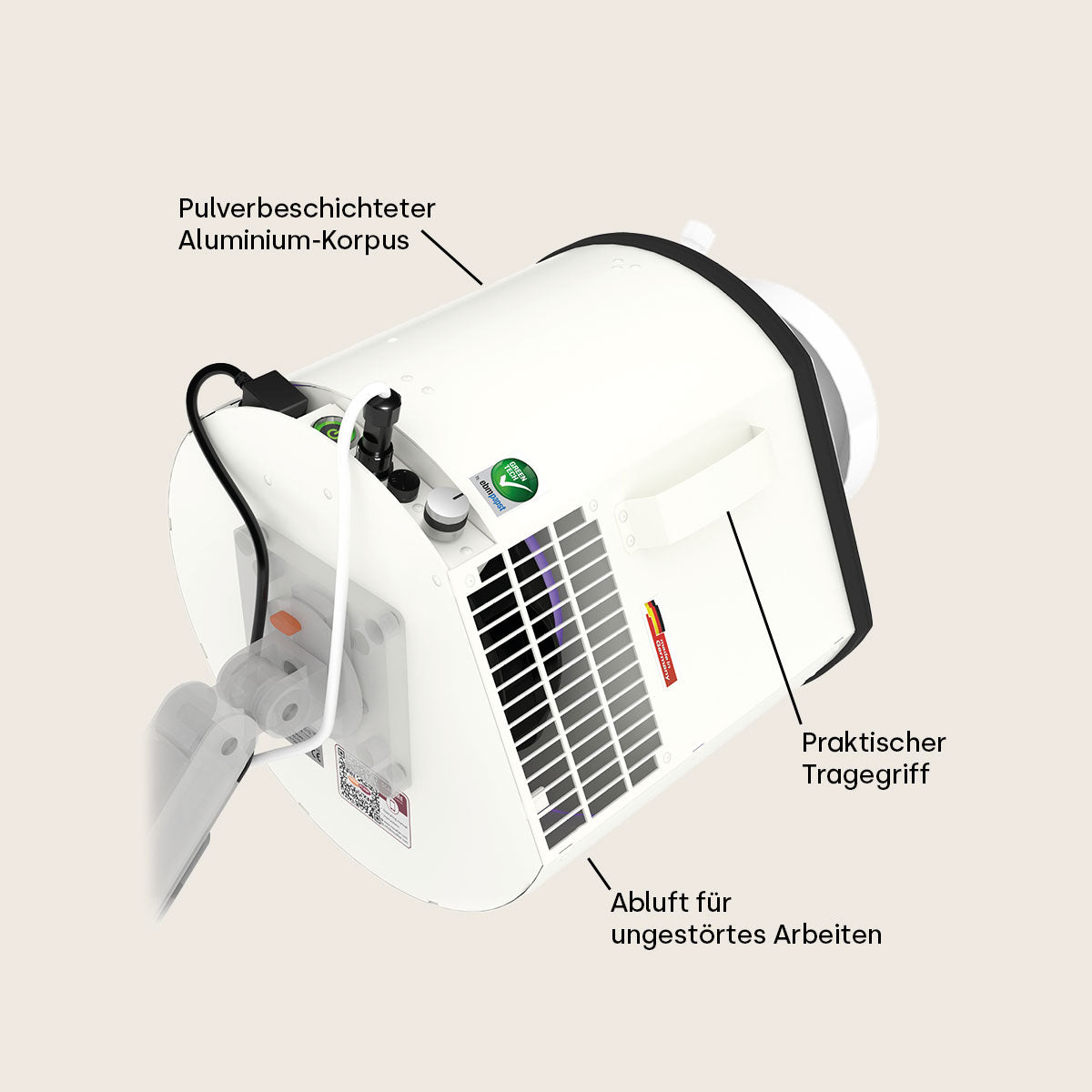 Profi-Staubabsaugung Taifun Pedicure Greentech