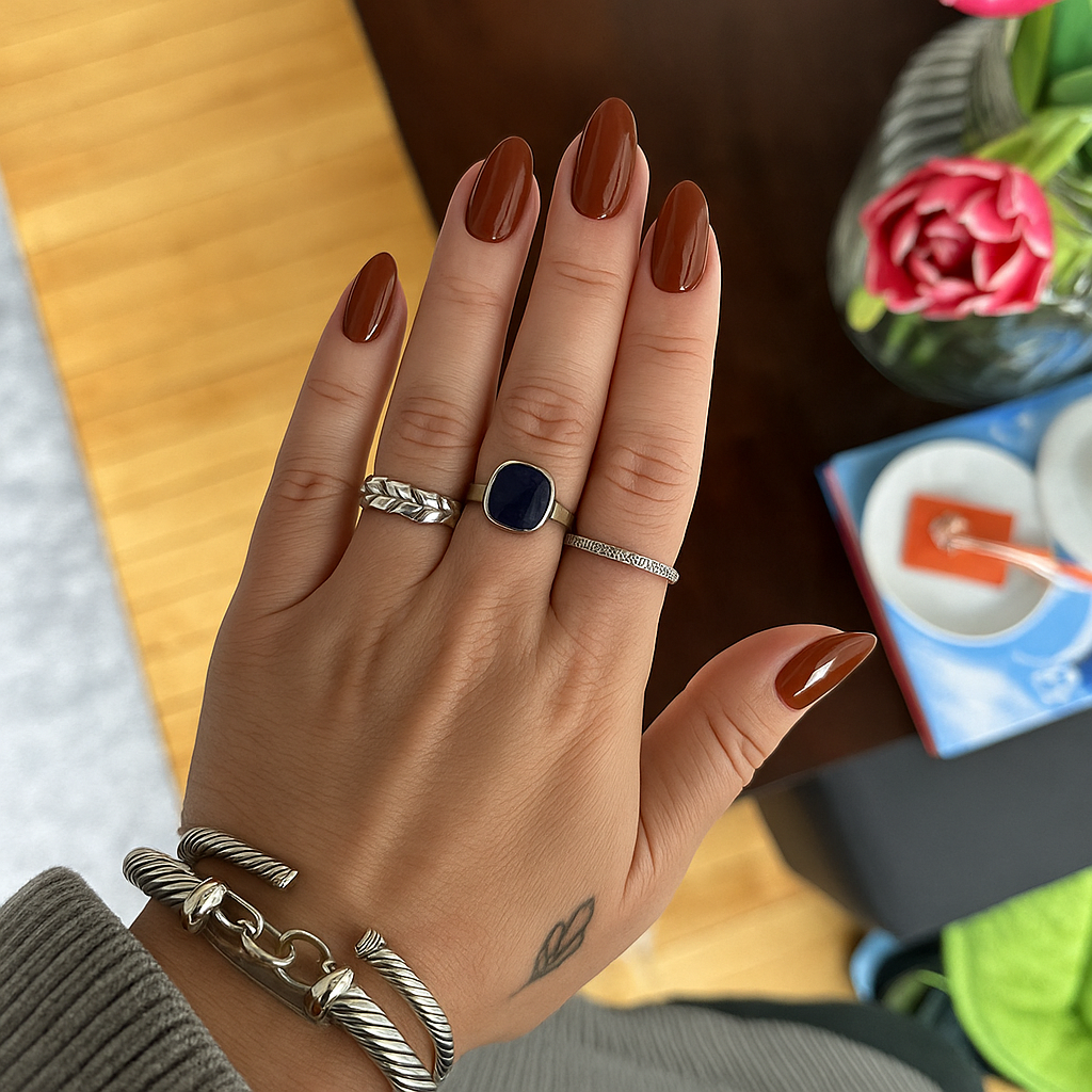 Shellac UV Polish Vintage Brown 15ml -L106-