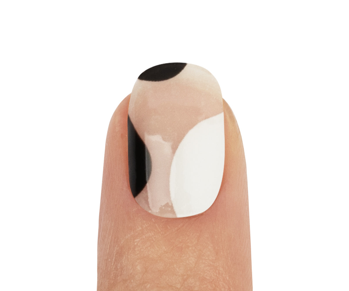 Feuilles à ongles en gel Emmi-Nail Black Waves 20 pièces.