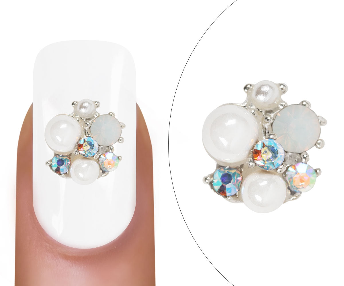 Nail Charm Brosche Perlen