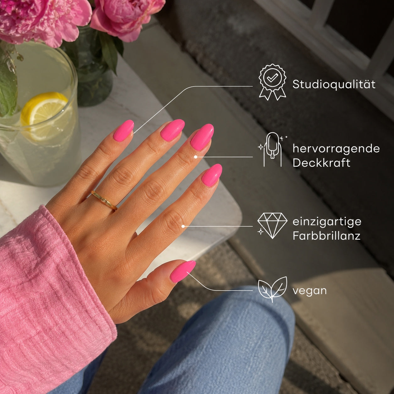 Emmi-Nail Farbgel Neon Fresh Pink 5ml -F114-