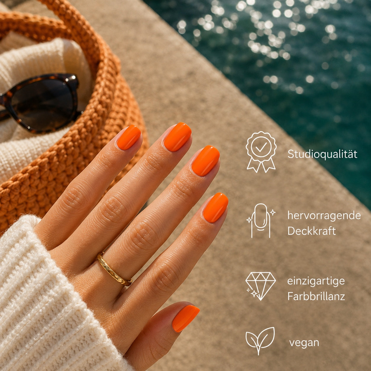 Emmi-Nail Color Gel Neon Orange 5ml -F335-