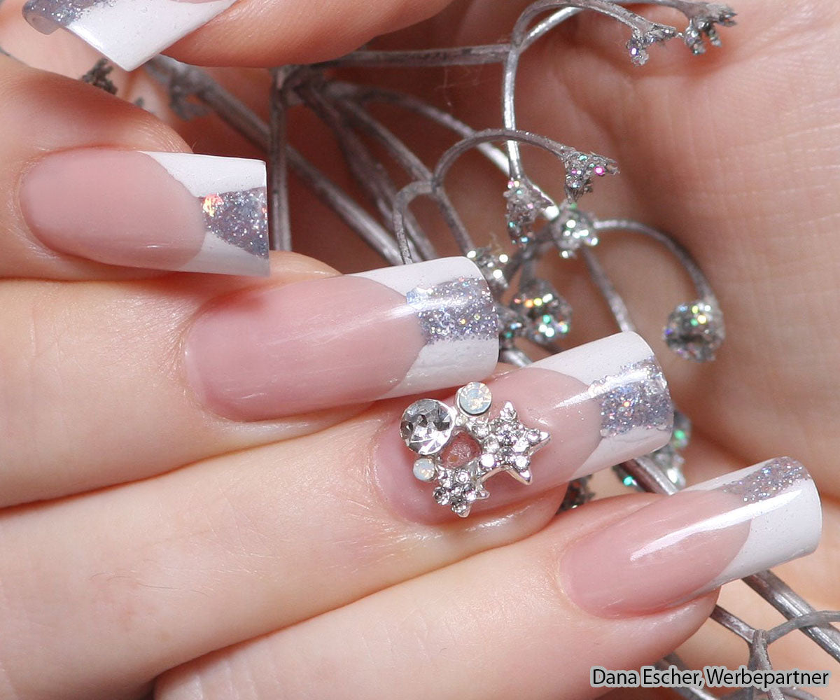 Glitterpuder silber