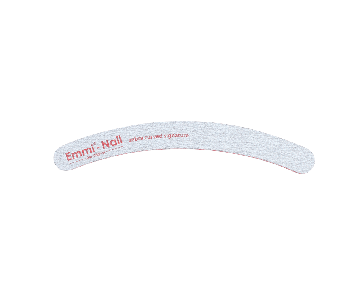 Lime ergonomique zébrée courbée signature 100/180 (paquet de 50)
