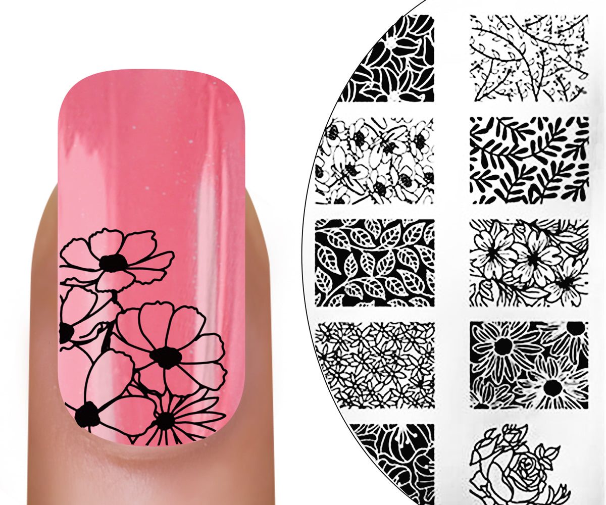 Pochoir MoYou-Londres Flower Power 20e