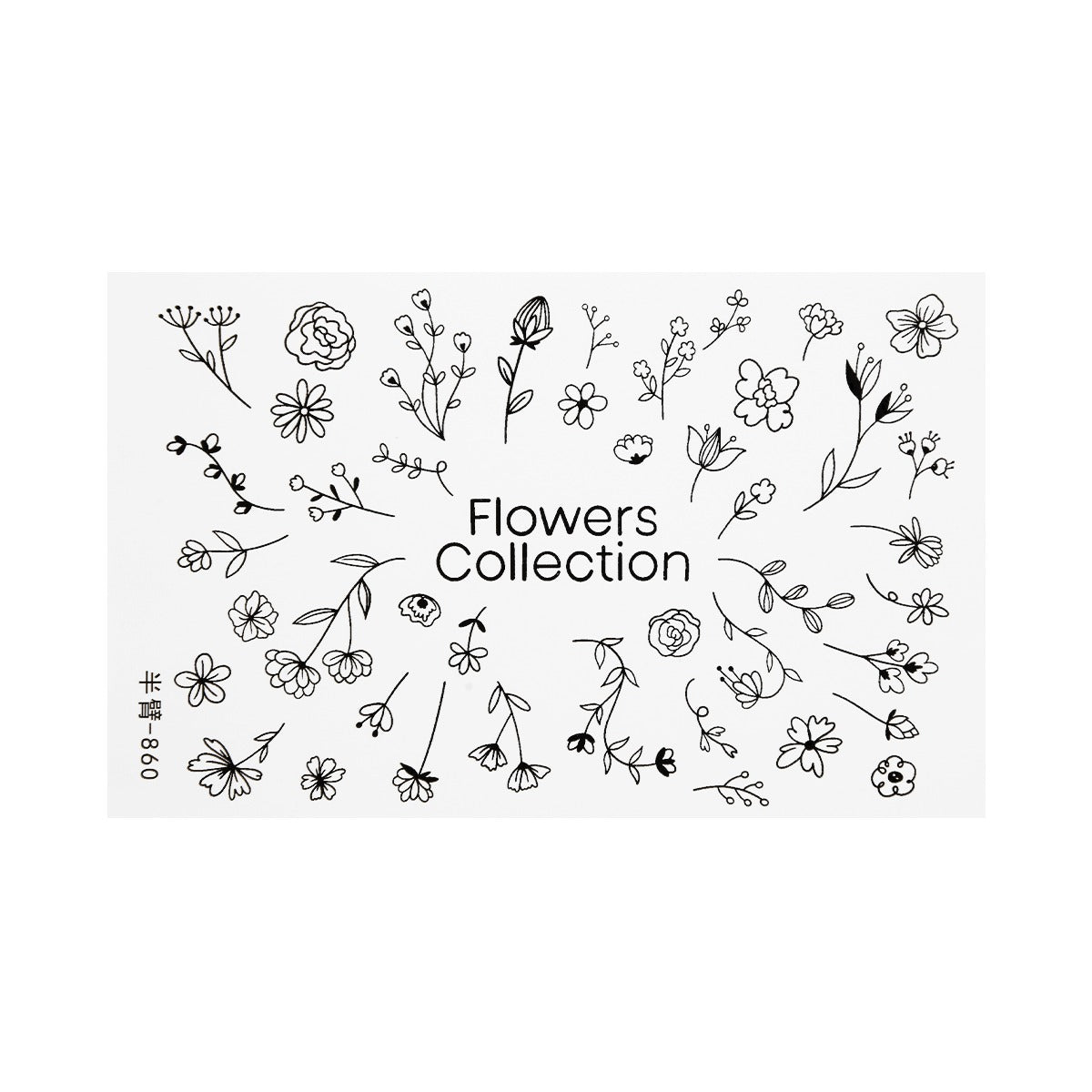 Skin Tattoo Flower Collection -002-