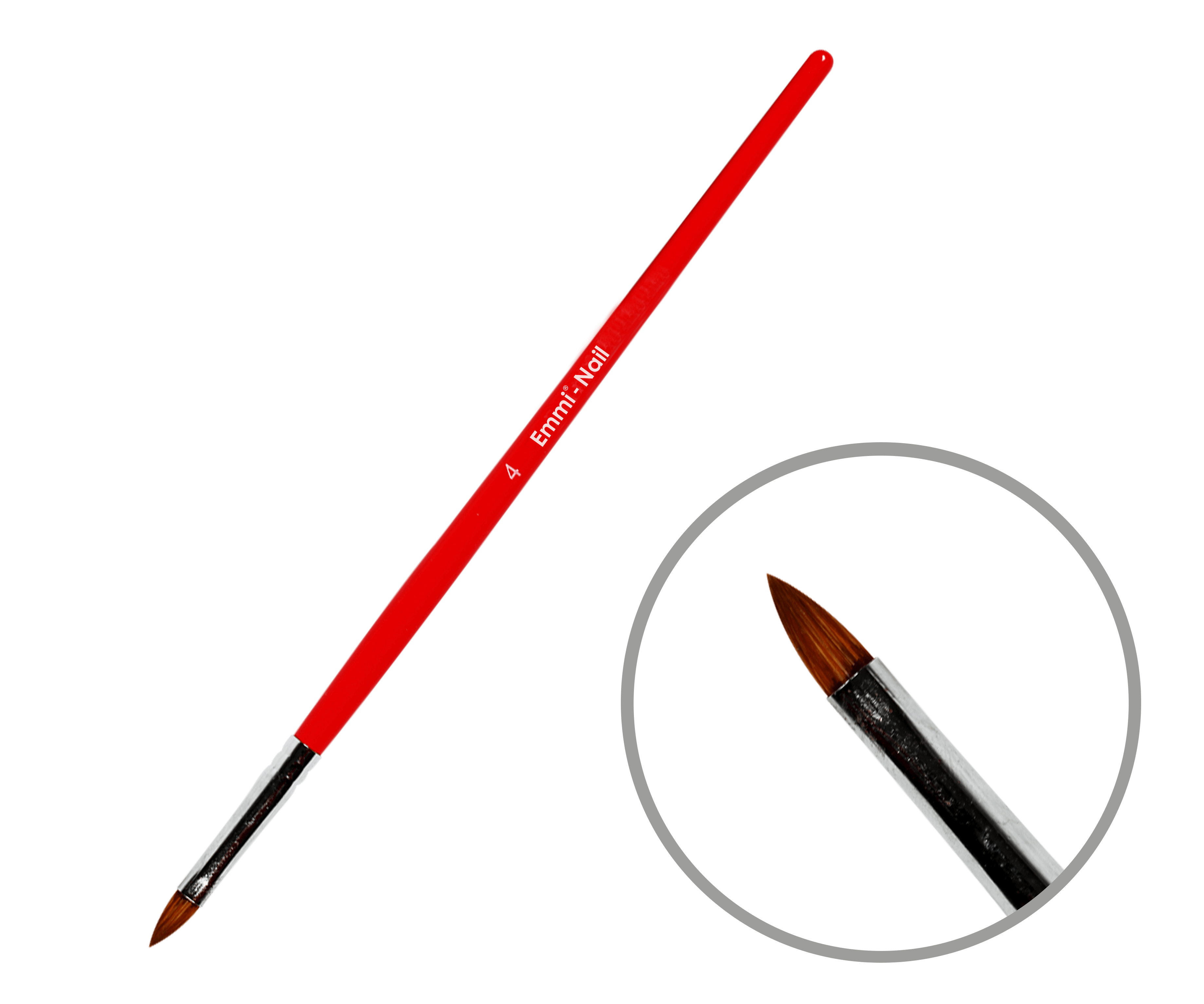 Emmi-Nail Gel-Pinsel Gr.4, Katzenzunge