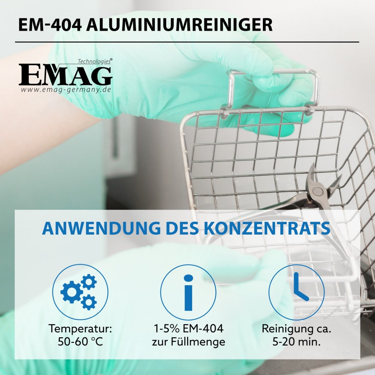 EM-404 500ml Aluminium- und Druckgussreiniger / Edelmetallreiniger