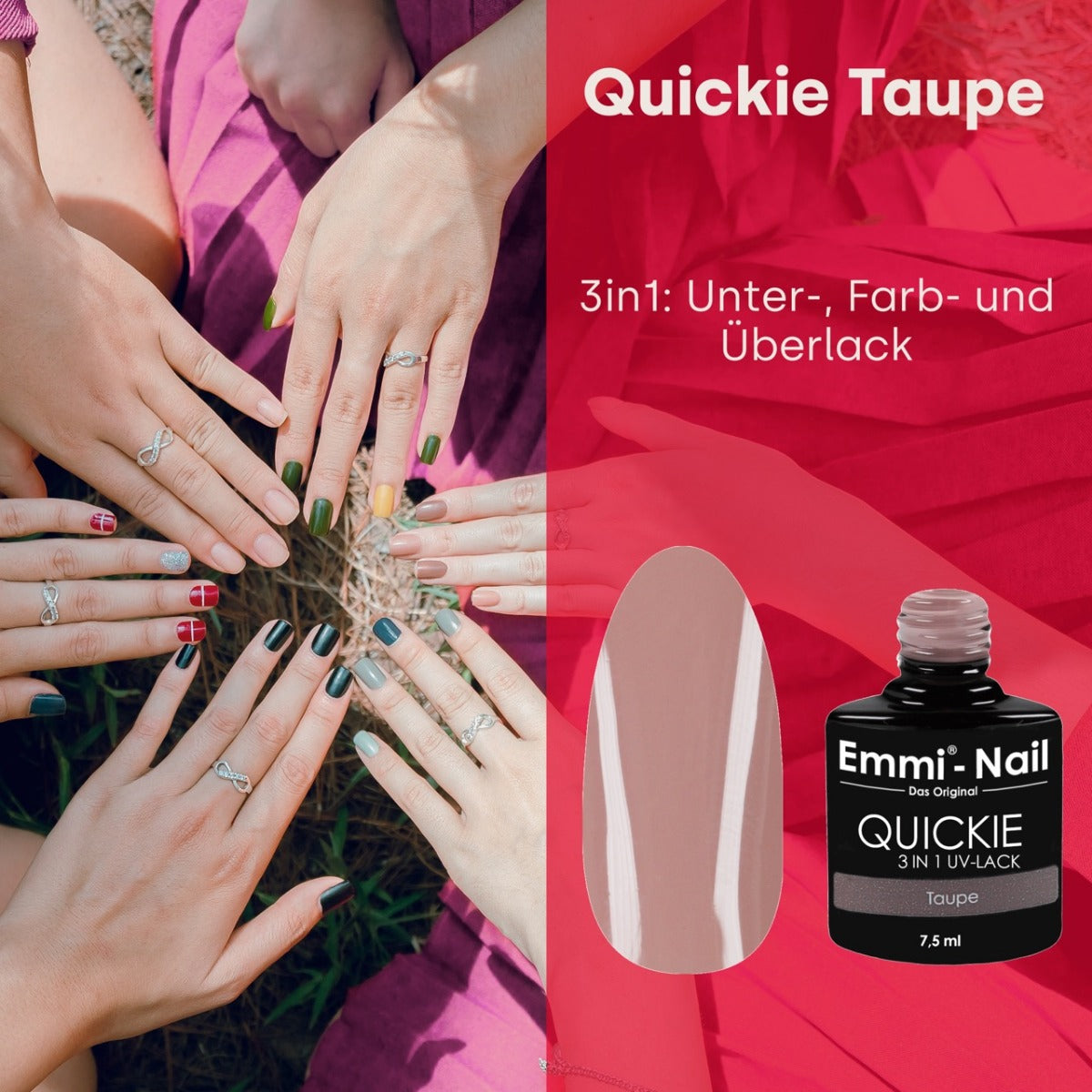 Emmi-Nail Quickie Taupe 3in1 -L026-