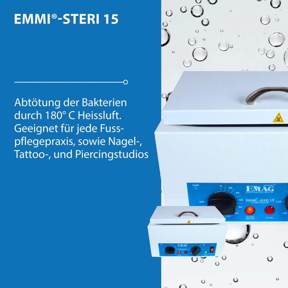 Hot air sterilizer Emmi-Steri 15