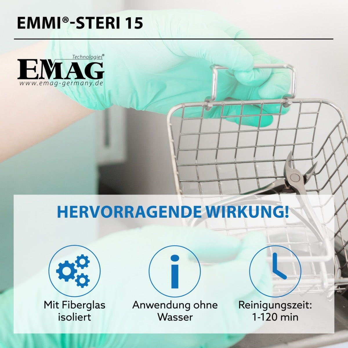 Hot air sterilizer Emmi-Steri 15