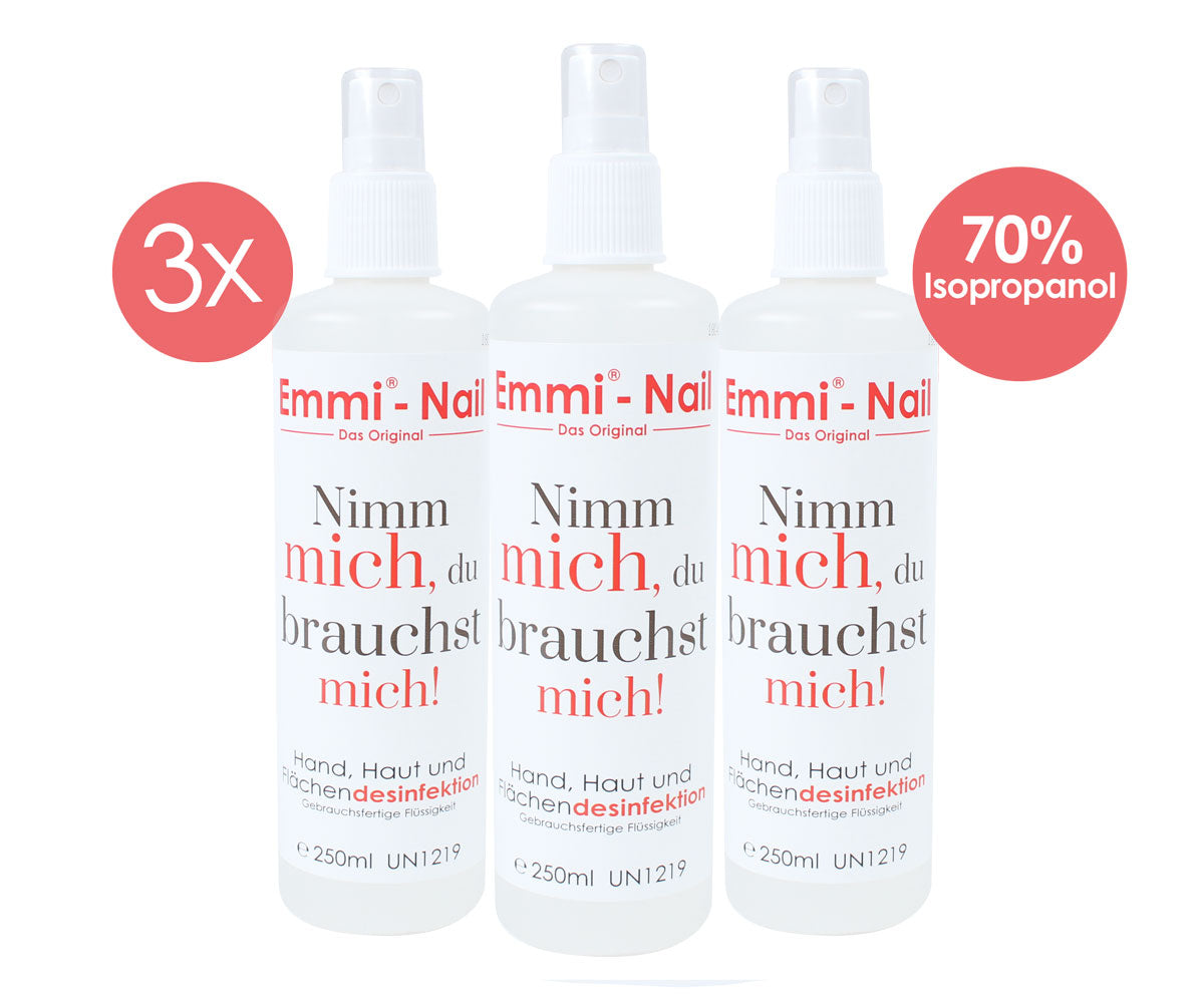 Emmi-Nail 3-pack spray disinfectant 250ml