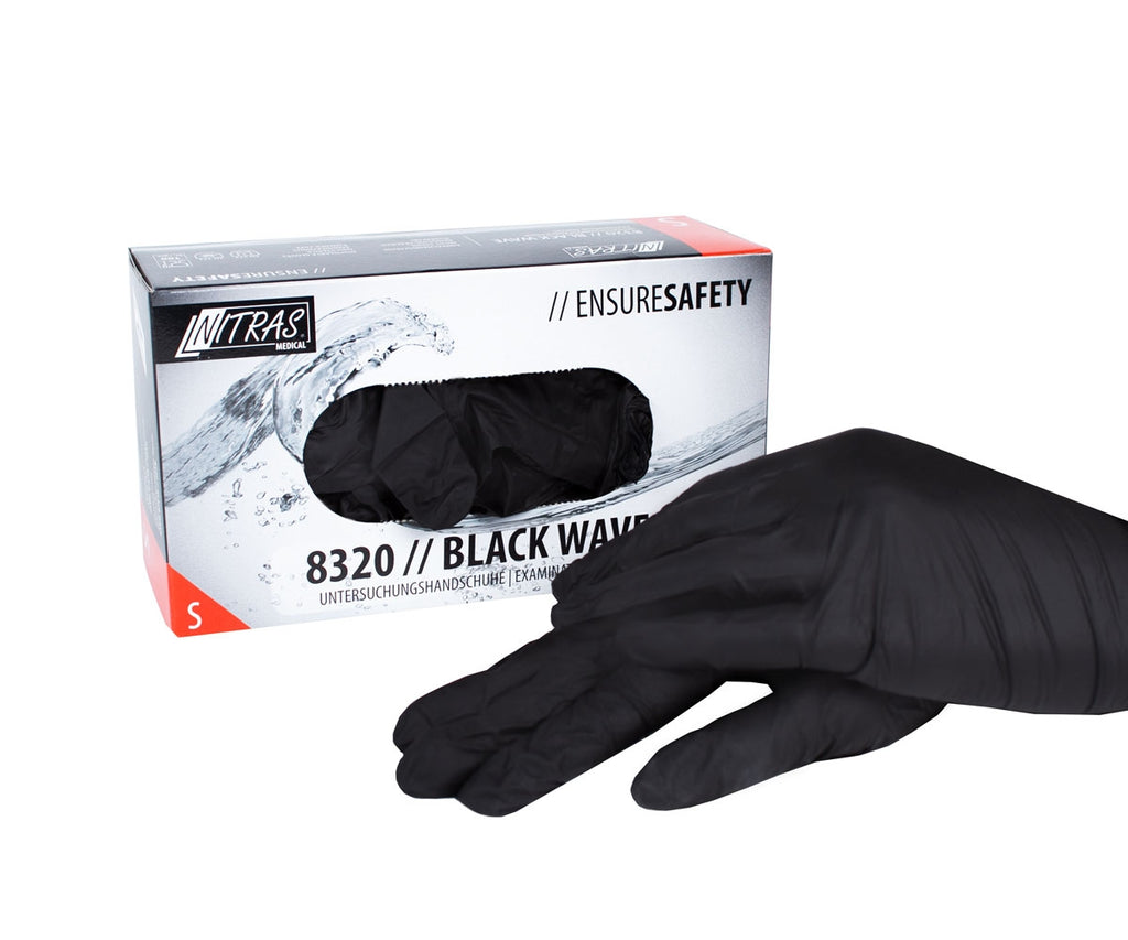 colad nitril handschuhe schwarz Nitril-Handschuhe puderfrei 100 St. schwarz, Gr. S