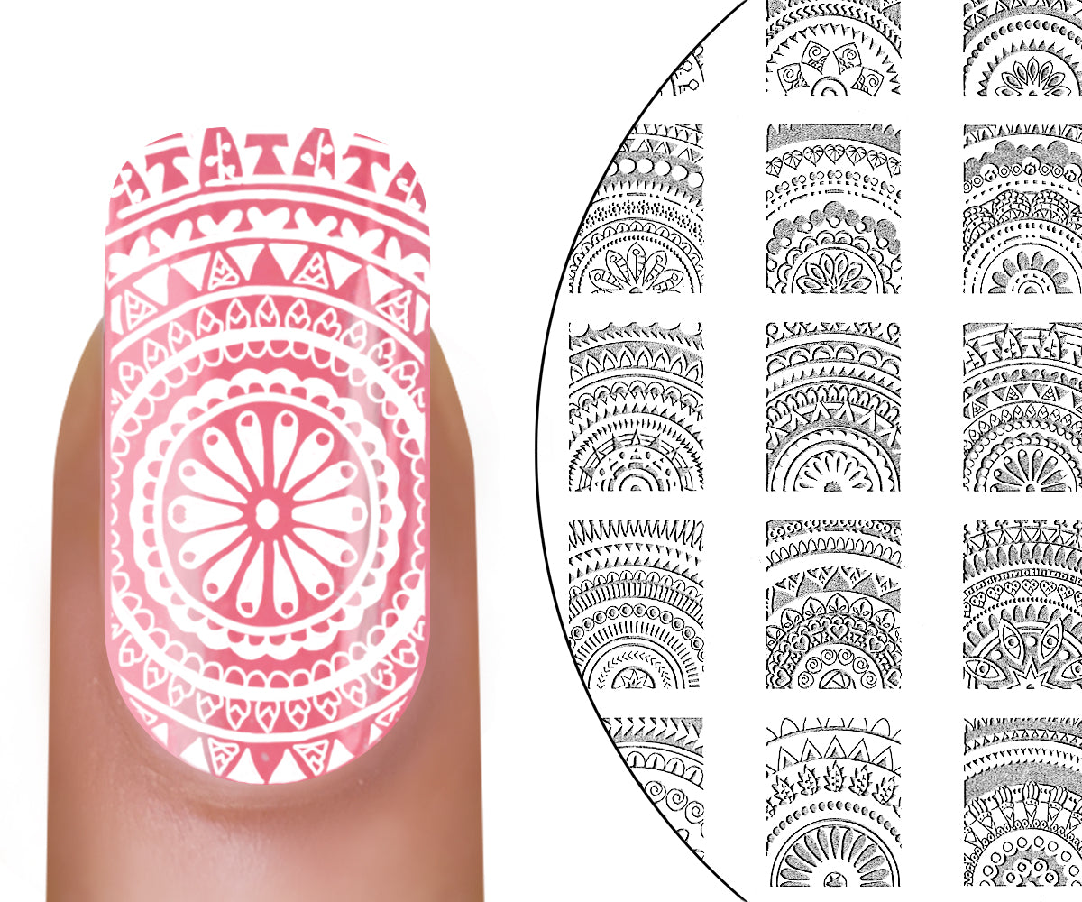 Pochoir d'estampage MoYou-London Mandala 05