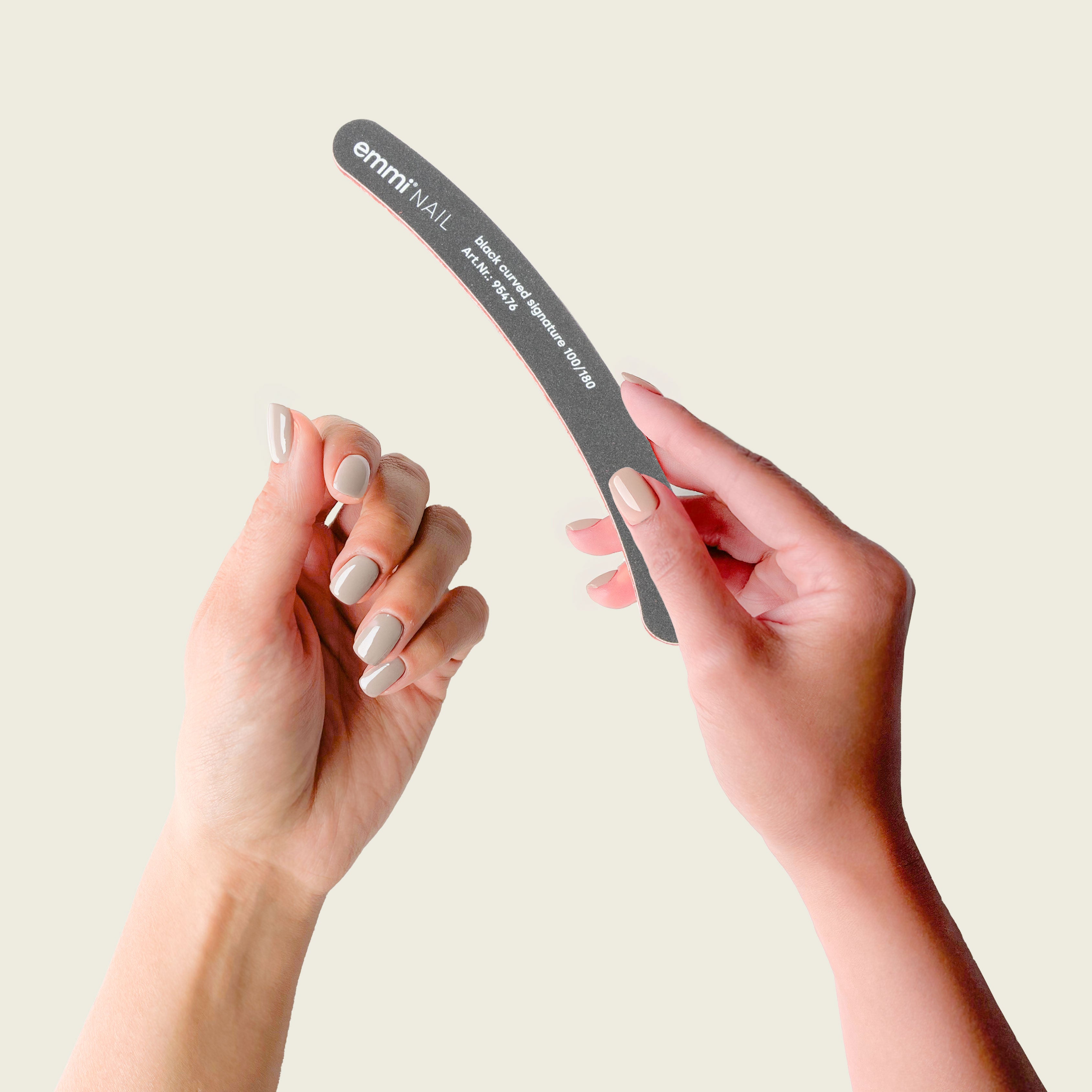 Ergonomicfeile black curved signature 100/180