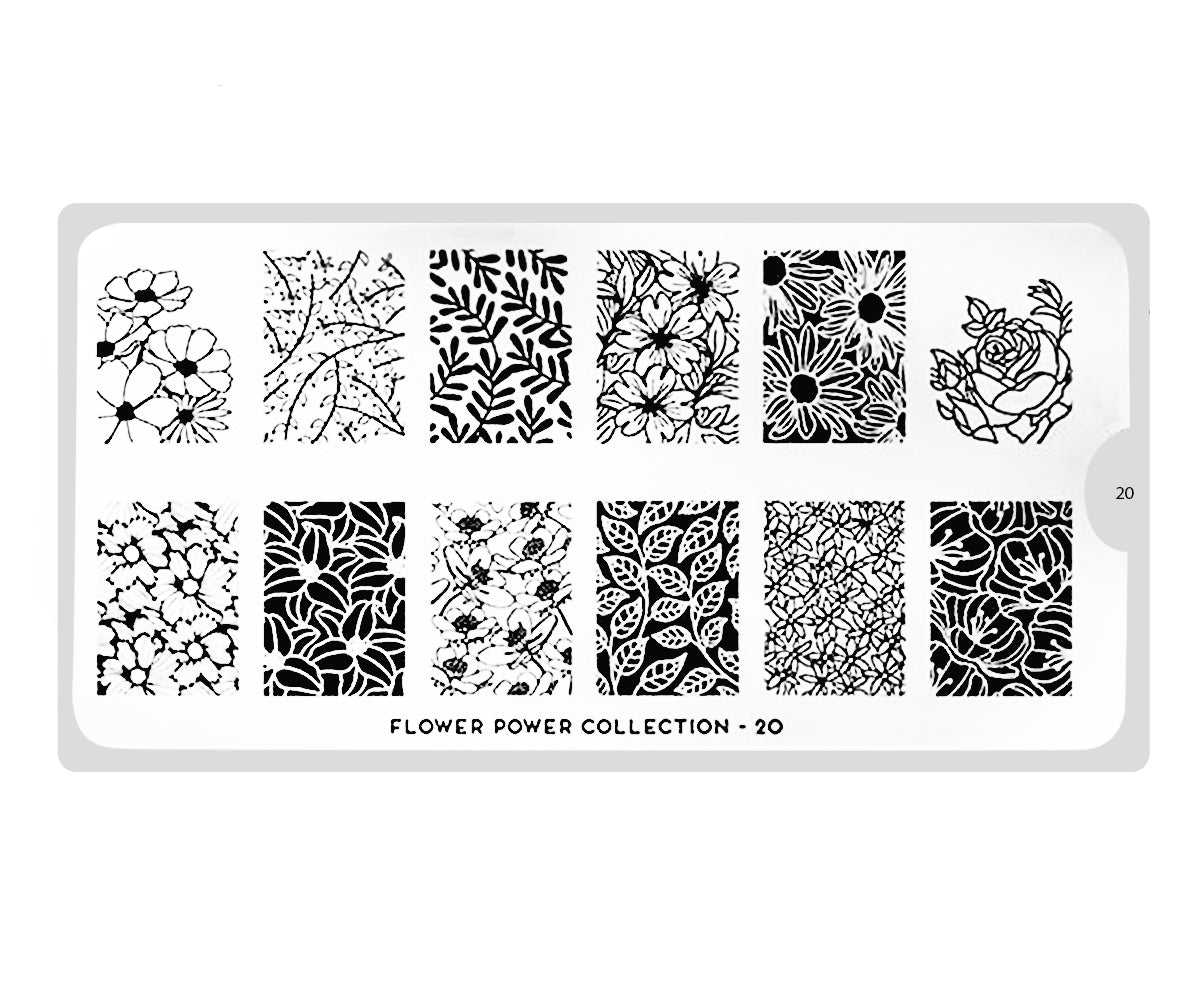 Pochoir MoYou-Londres Flower Power 20e