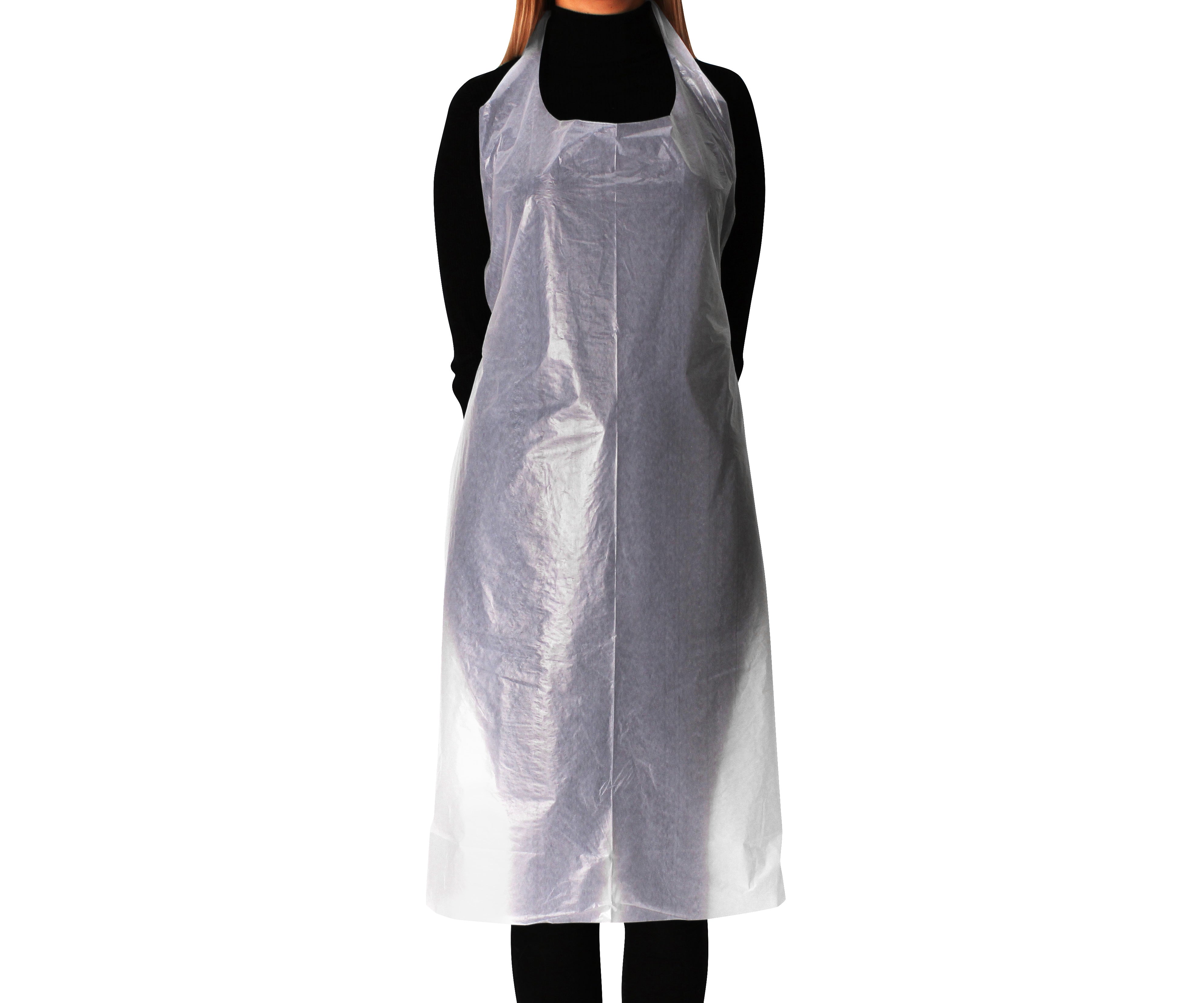 PE apron white 100 pieces