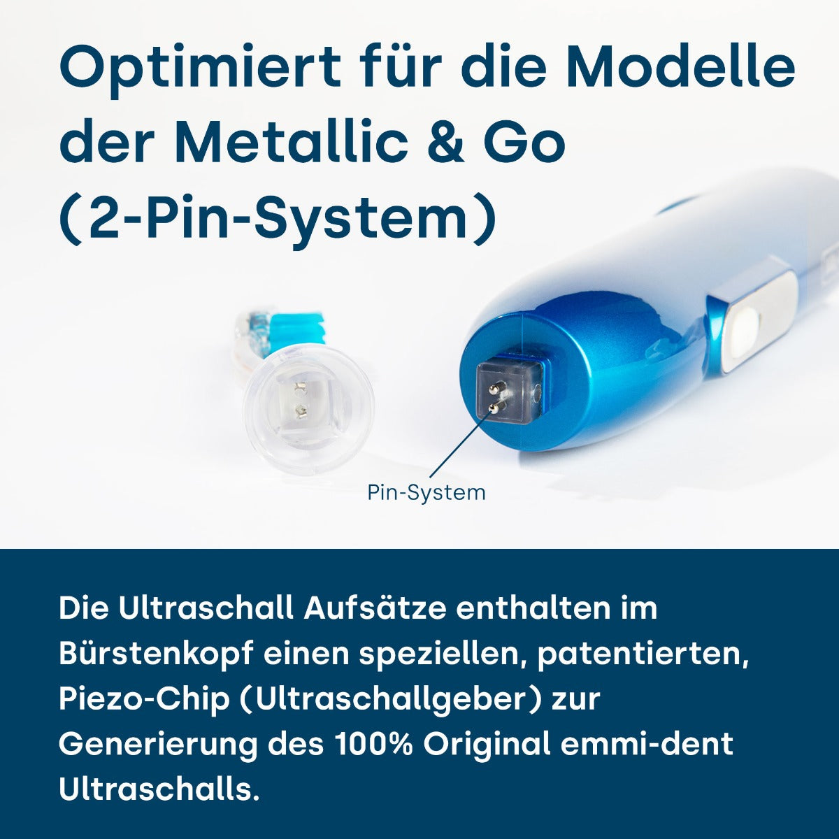 Emmi-dent K2 Ultraschall Aufsatz Metallic & Go
