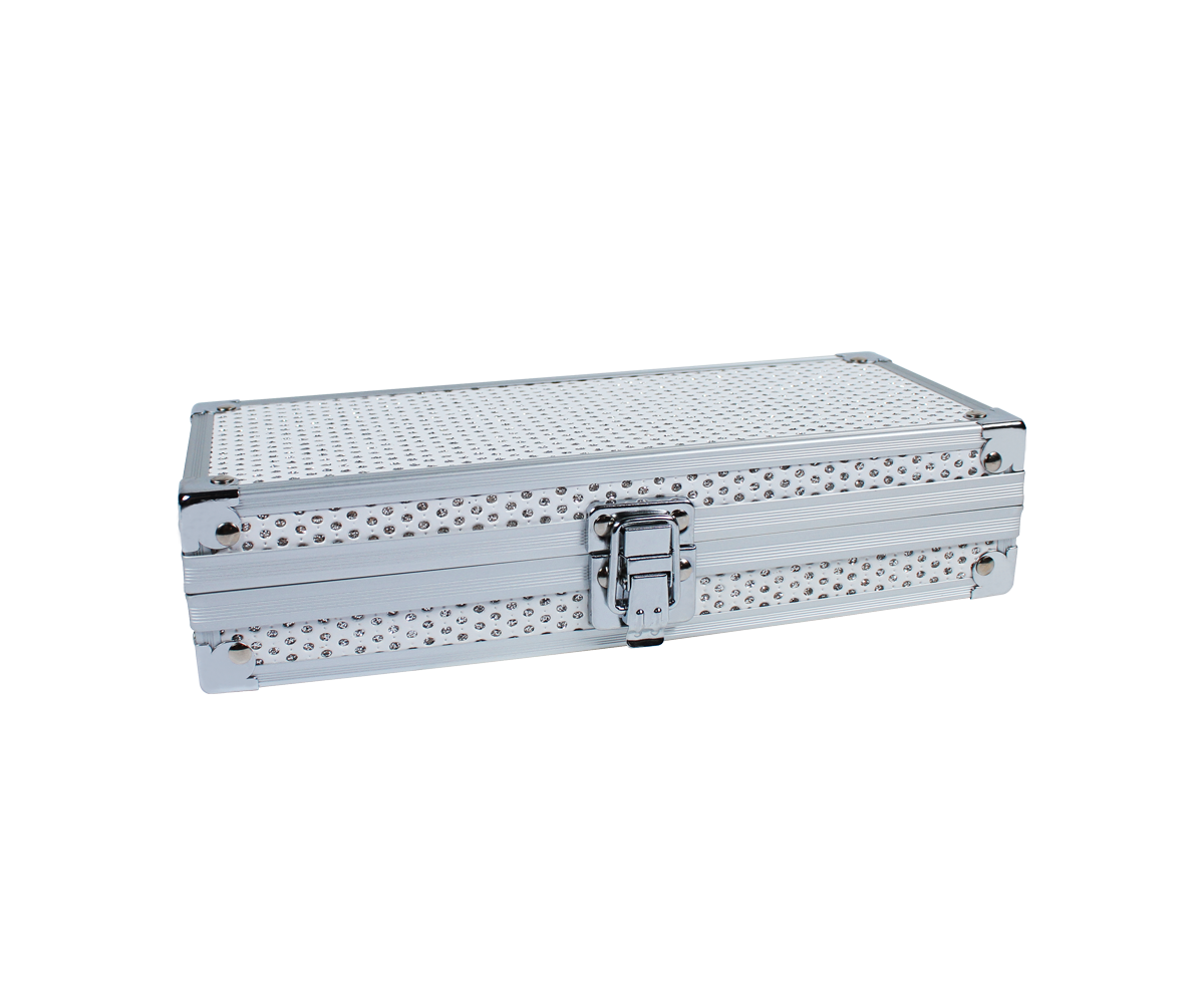 Emmi-Nail brush box white/silver
