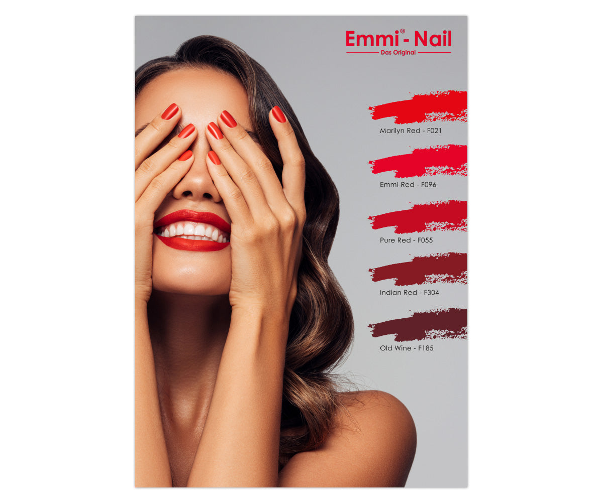 Affiche Emmi Nail « Classiques rouges »