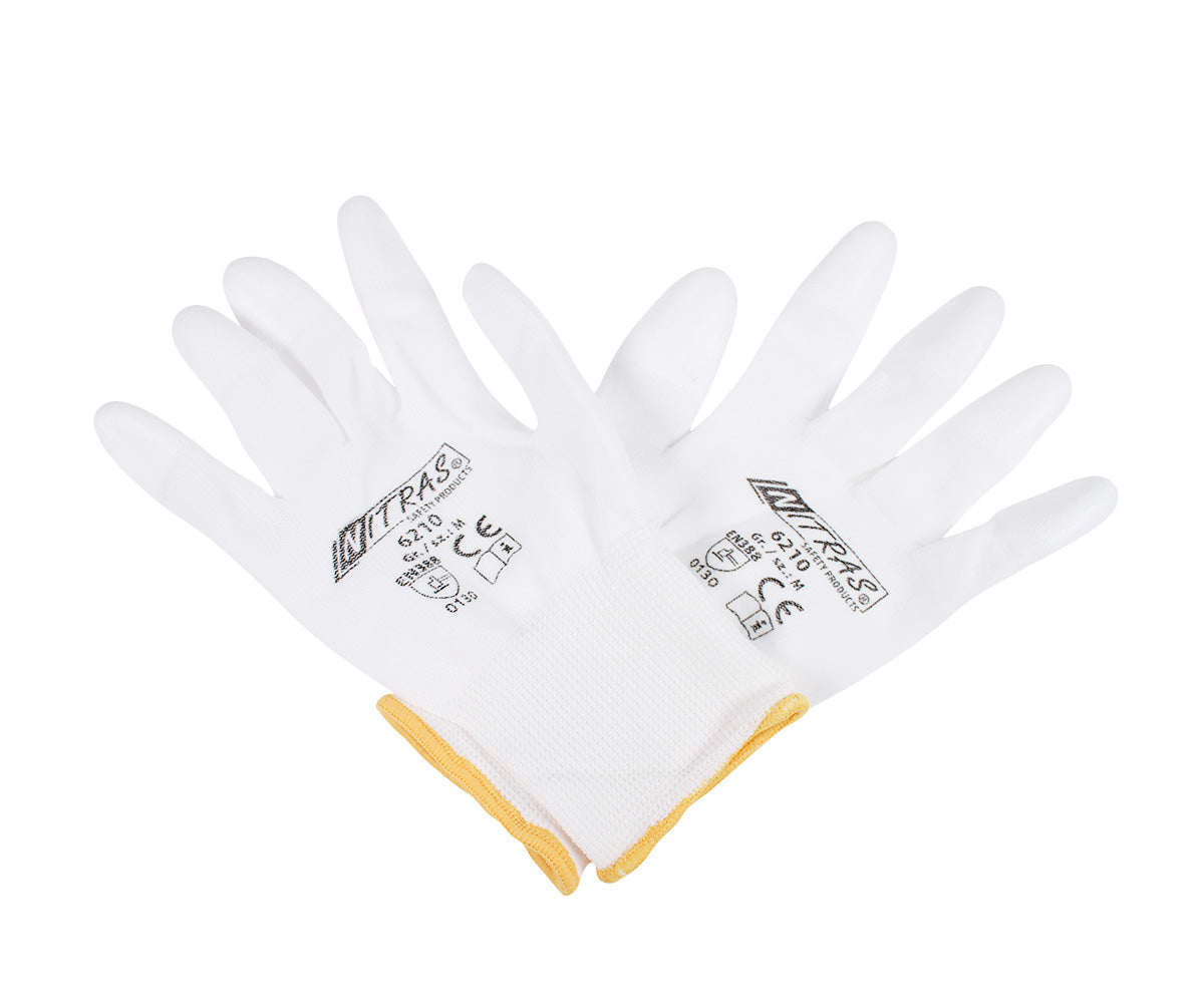 Nylonhandschuh Weiß Gr. M, 1 Paar