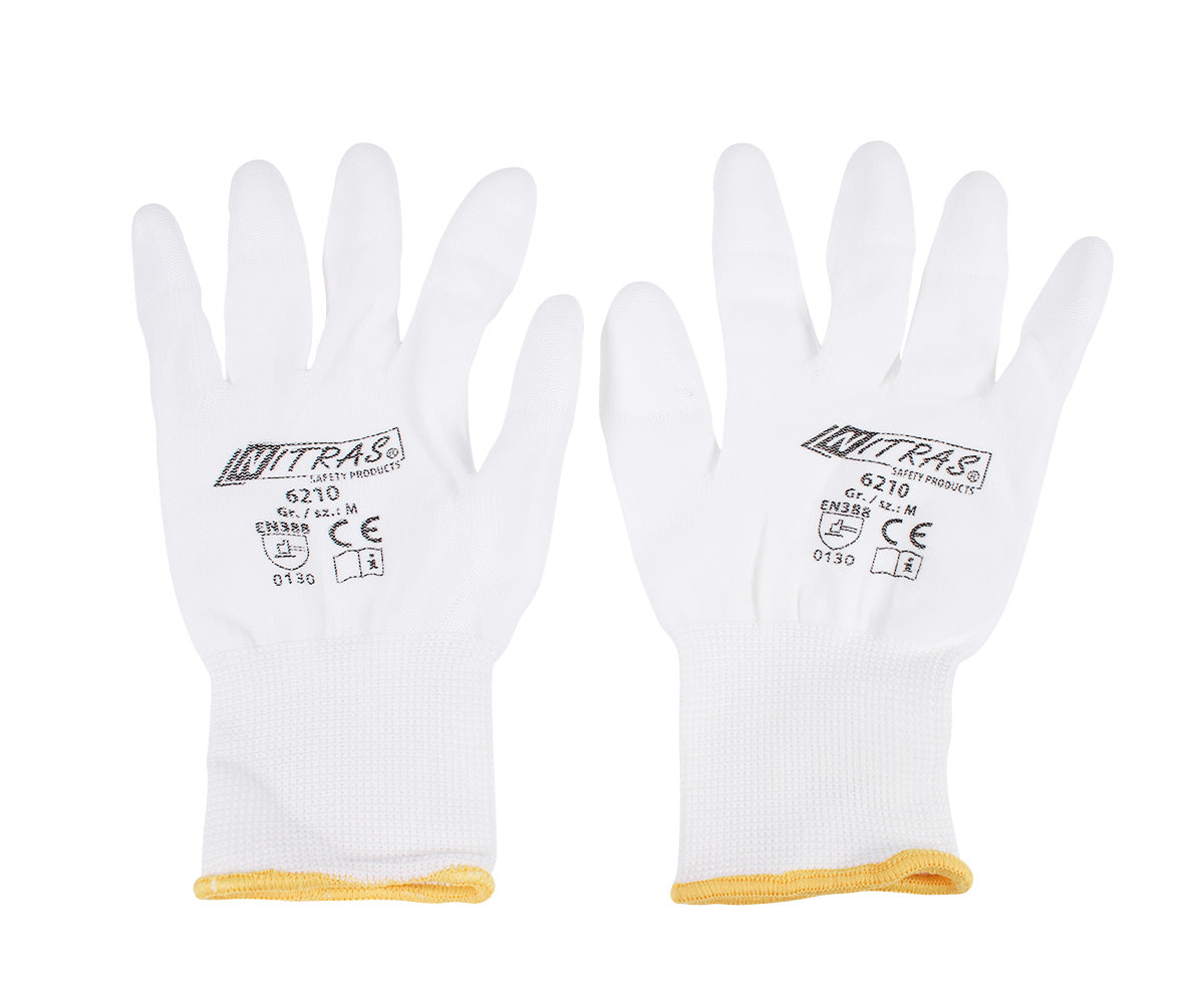 Nylonhandschuh Weiß Gr. M, 1 Paar
