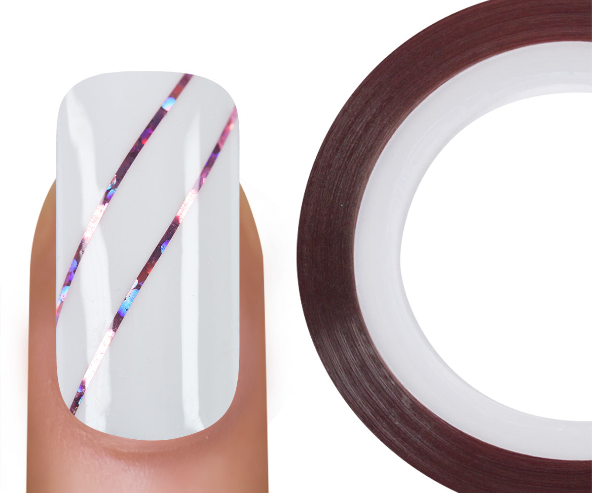 Emmi-Nail Stripe Pink Glitter
