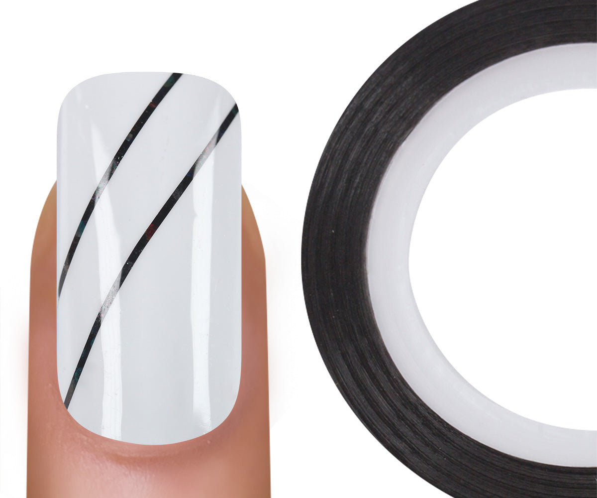 Emmi-Nail Stripe Black Glitter