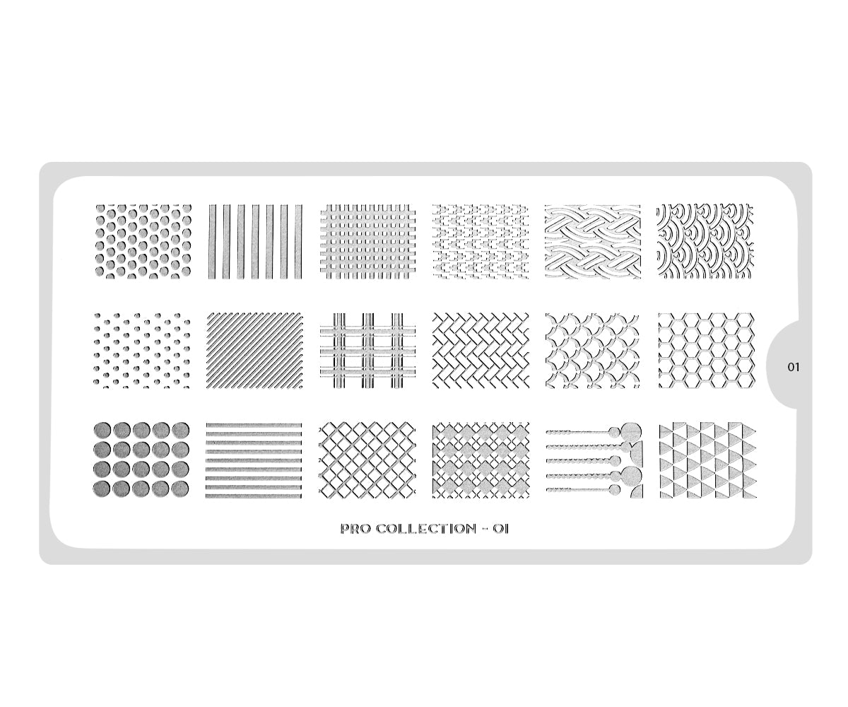 Pochoir d'estampage MoYou-London Pro 01