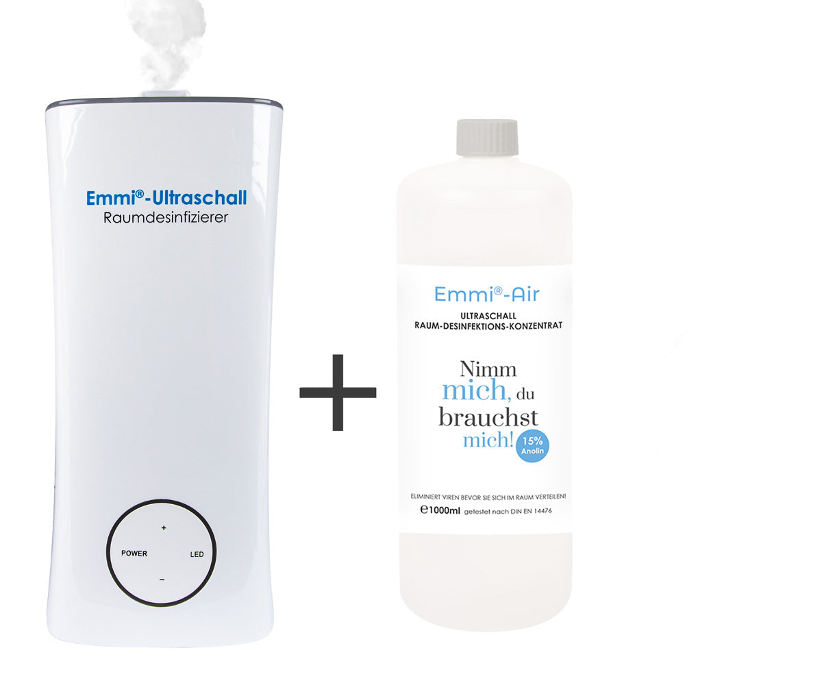 Emmi-Ultraschall Raumdesinfizierer + BioDes