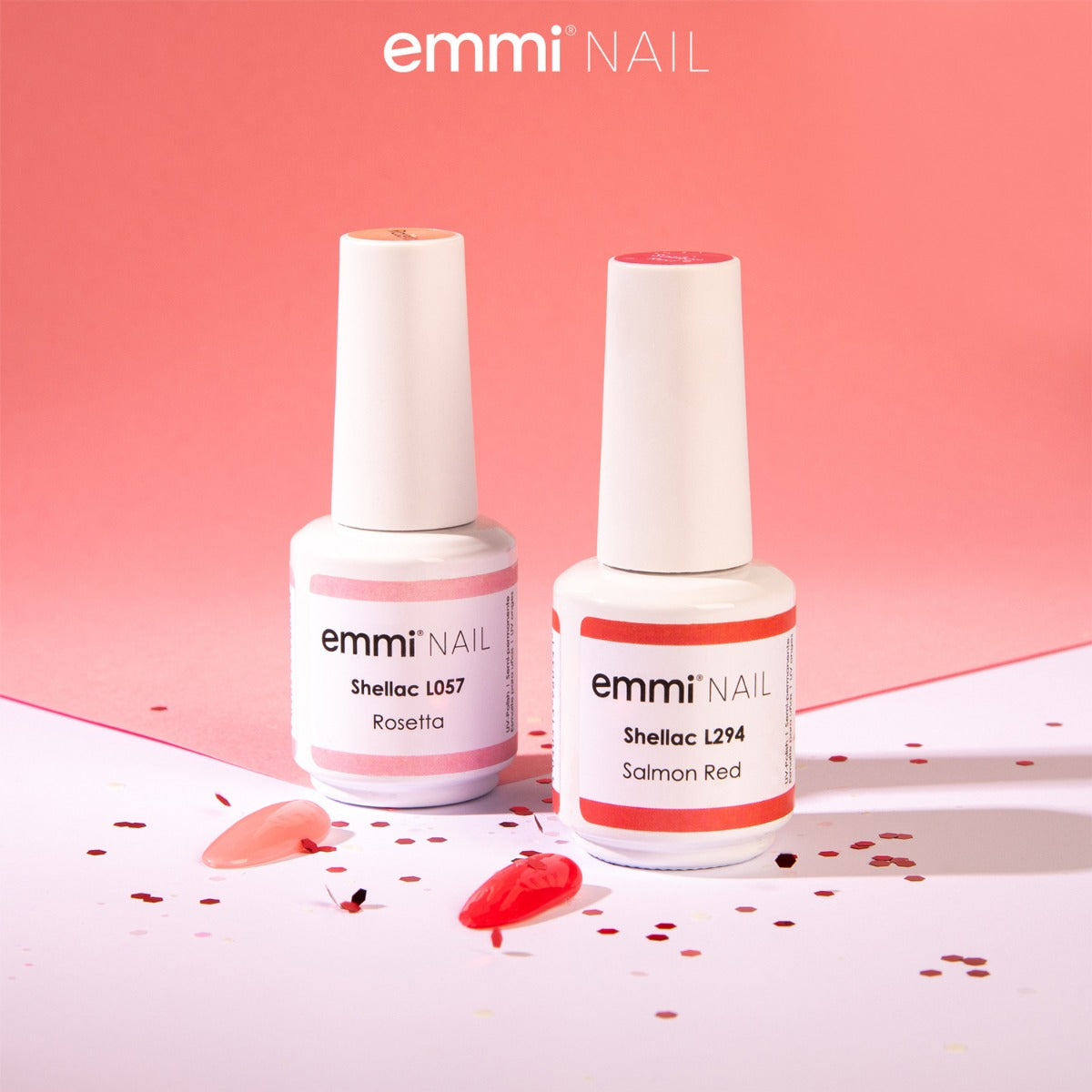 Shellac UV Polish Salmon Red 15ml -L294-