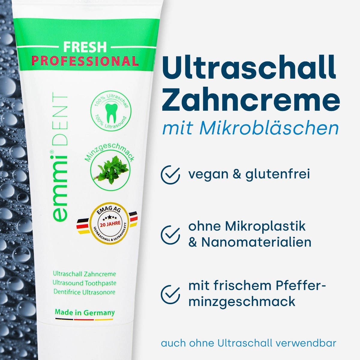 Emmi-dent Ultraschallzahnbürste Metallic dunkelblau