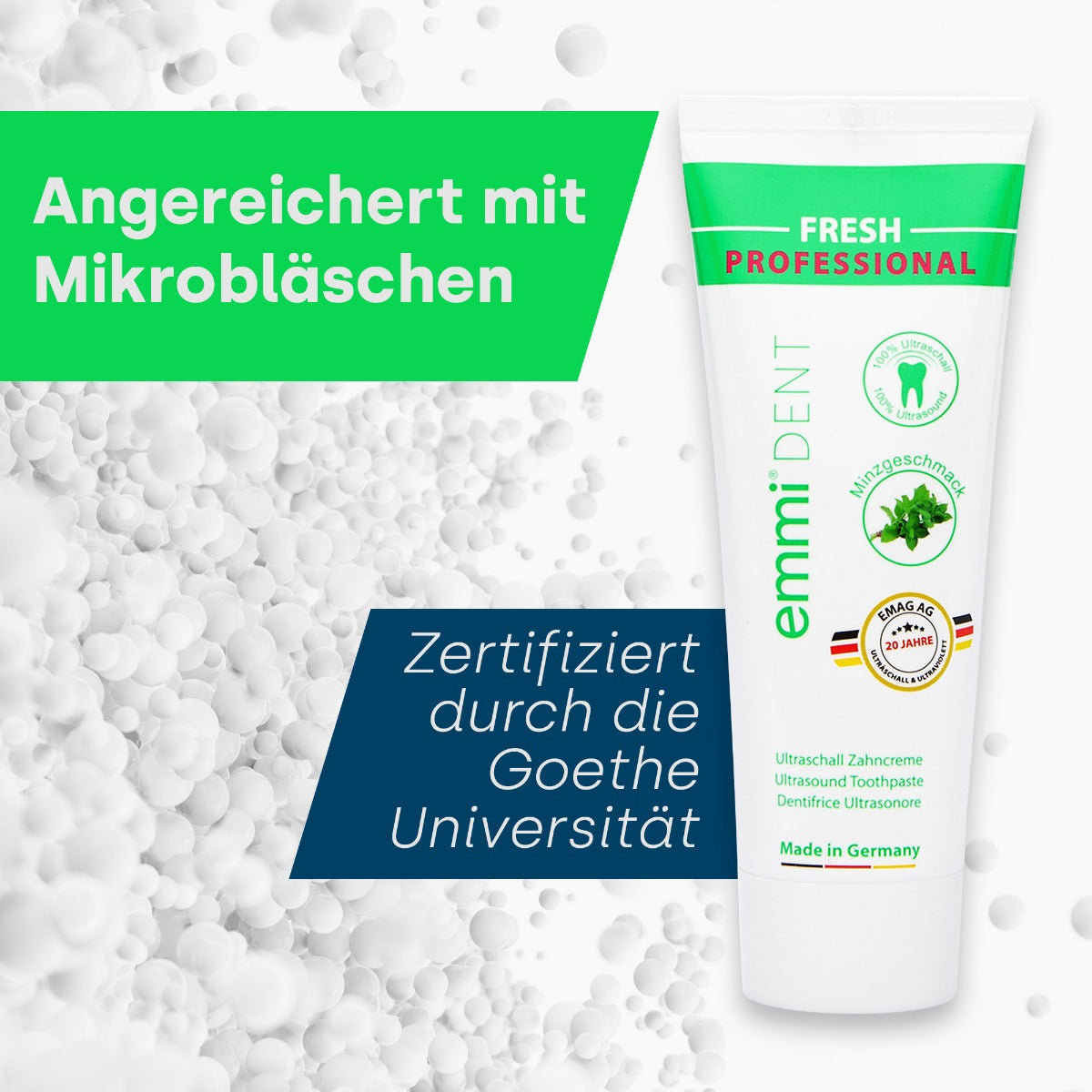 Emmi-dent Ultraschallzahnbürste Metallic dunkelblau