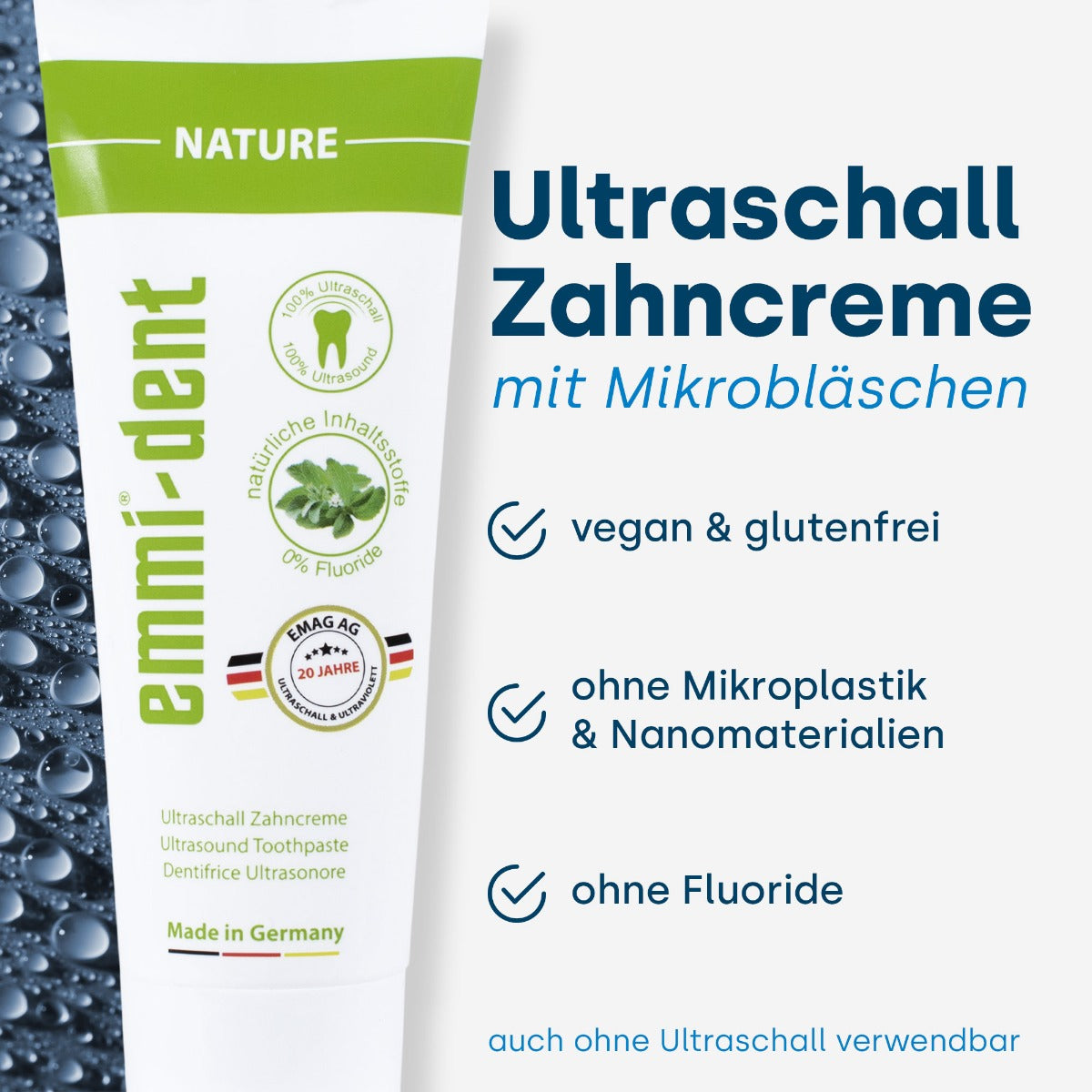 Emmi-dent Ultraschall-Zahncreme Nature 75ml