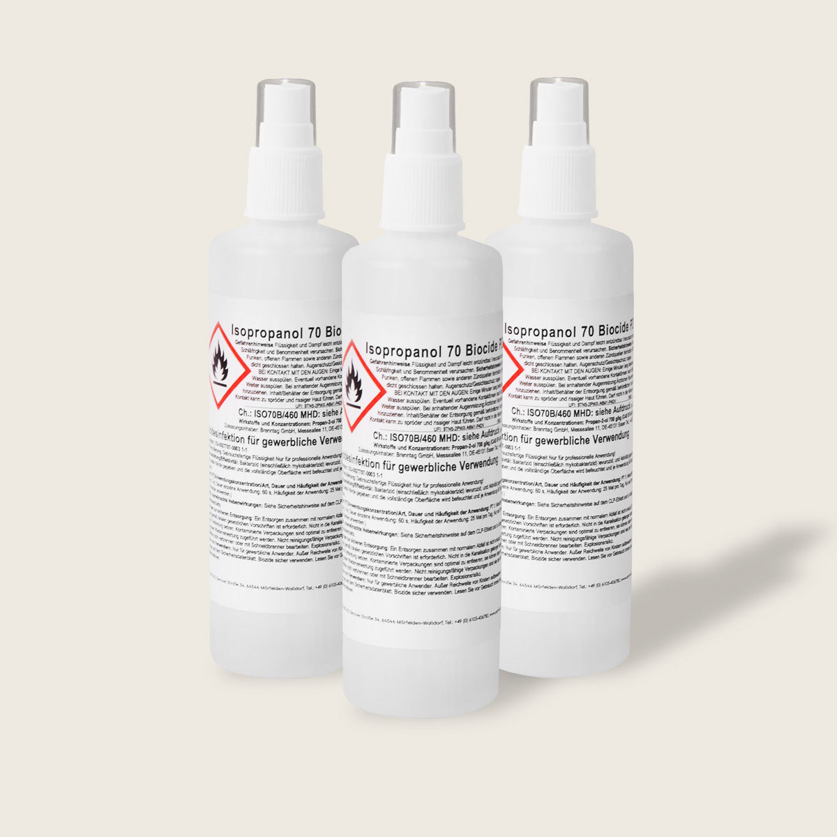 Emmi-Nail Haut- und Handdesinfektionsmittel 3x250ml