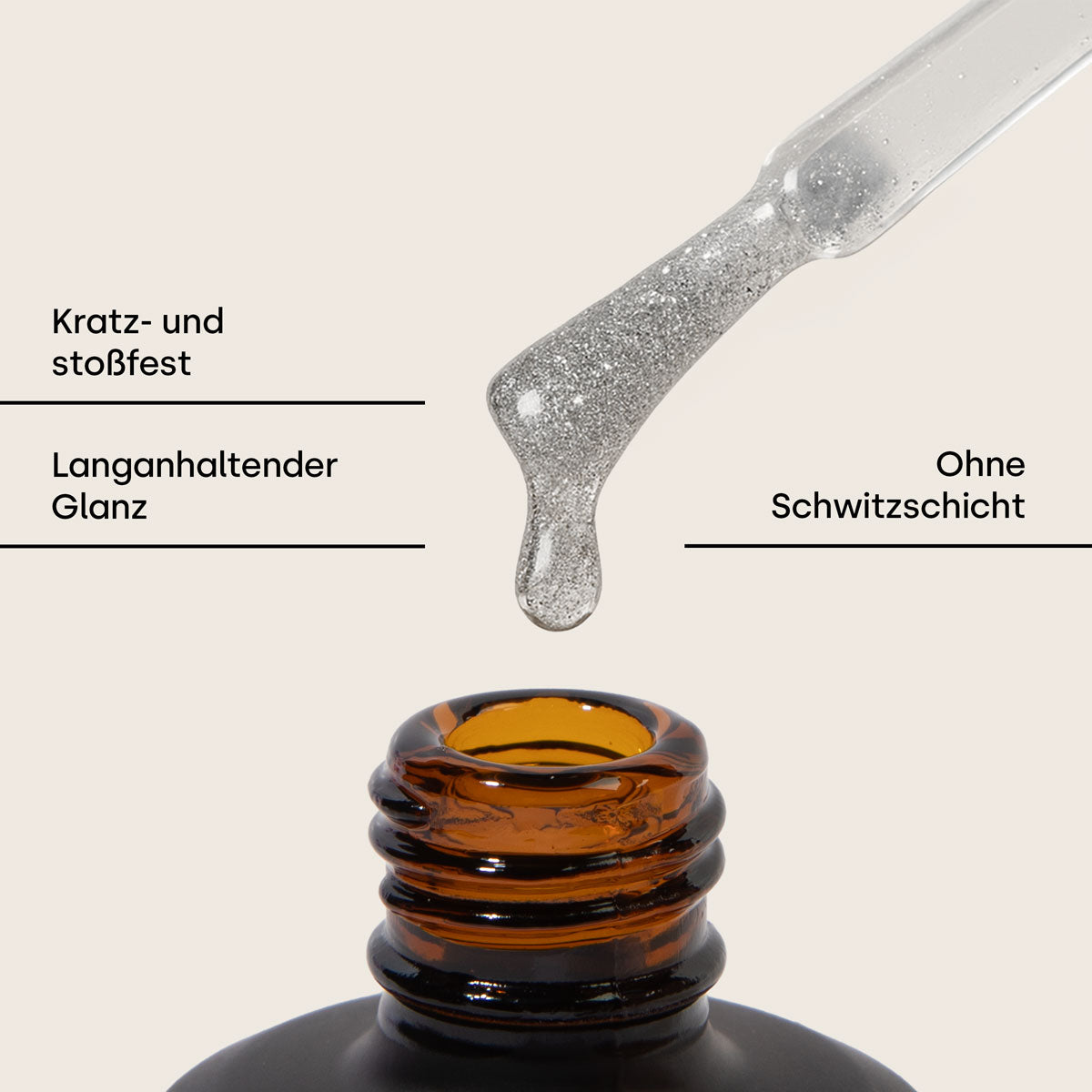 Emmi-Nail UV/LED-Top Sealing Glitter *silber* 11ml