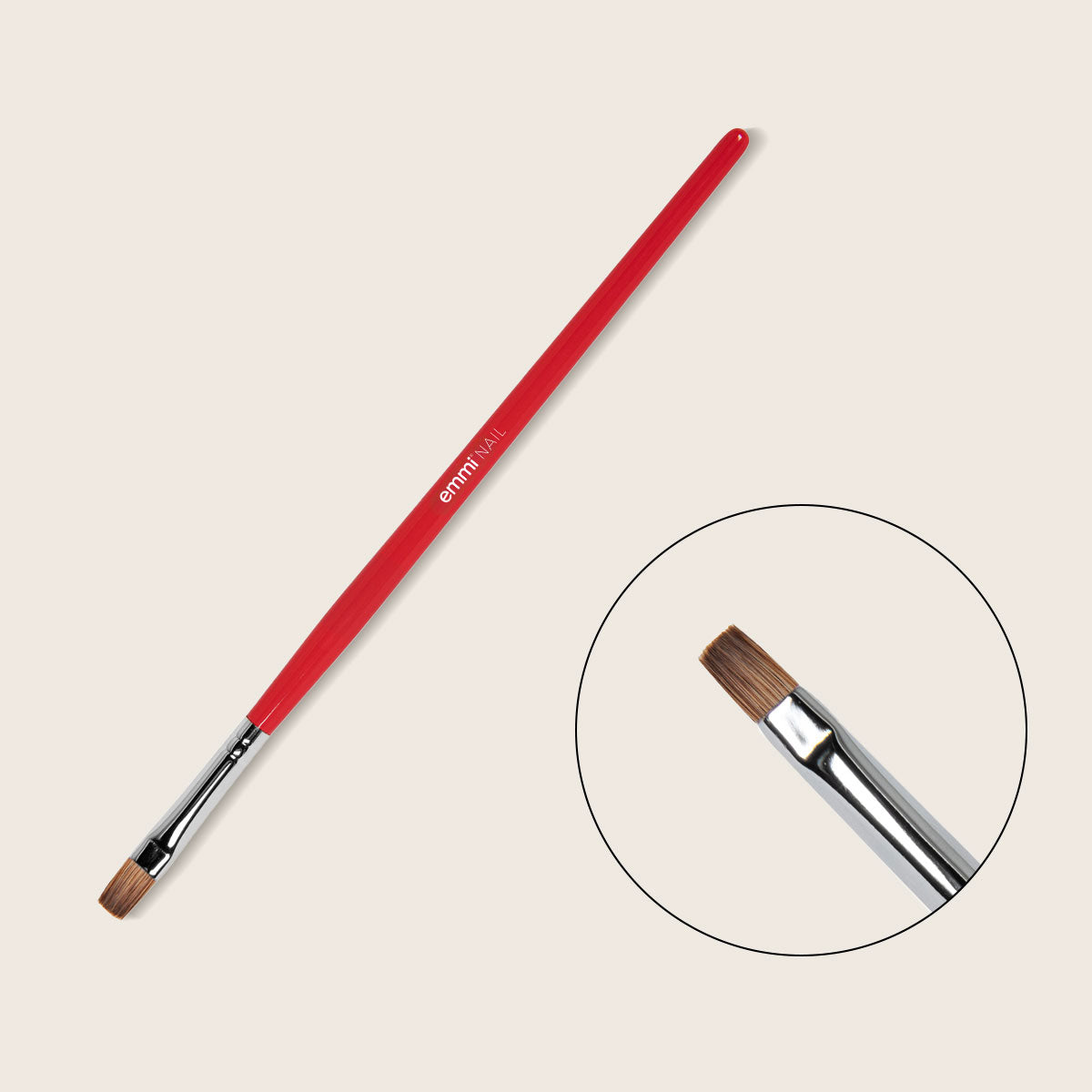 Pinceau Emmi-Nail GenerationRed taille 6 droit 
