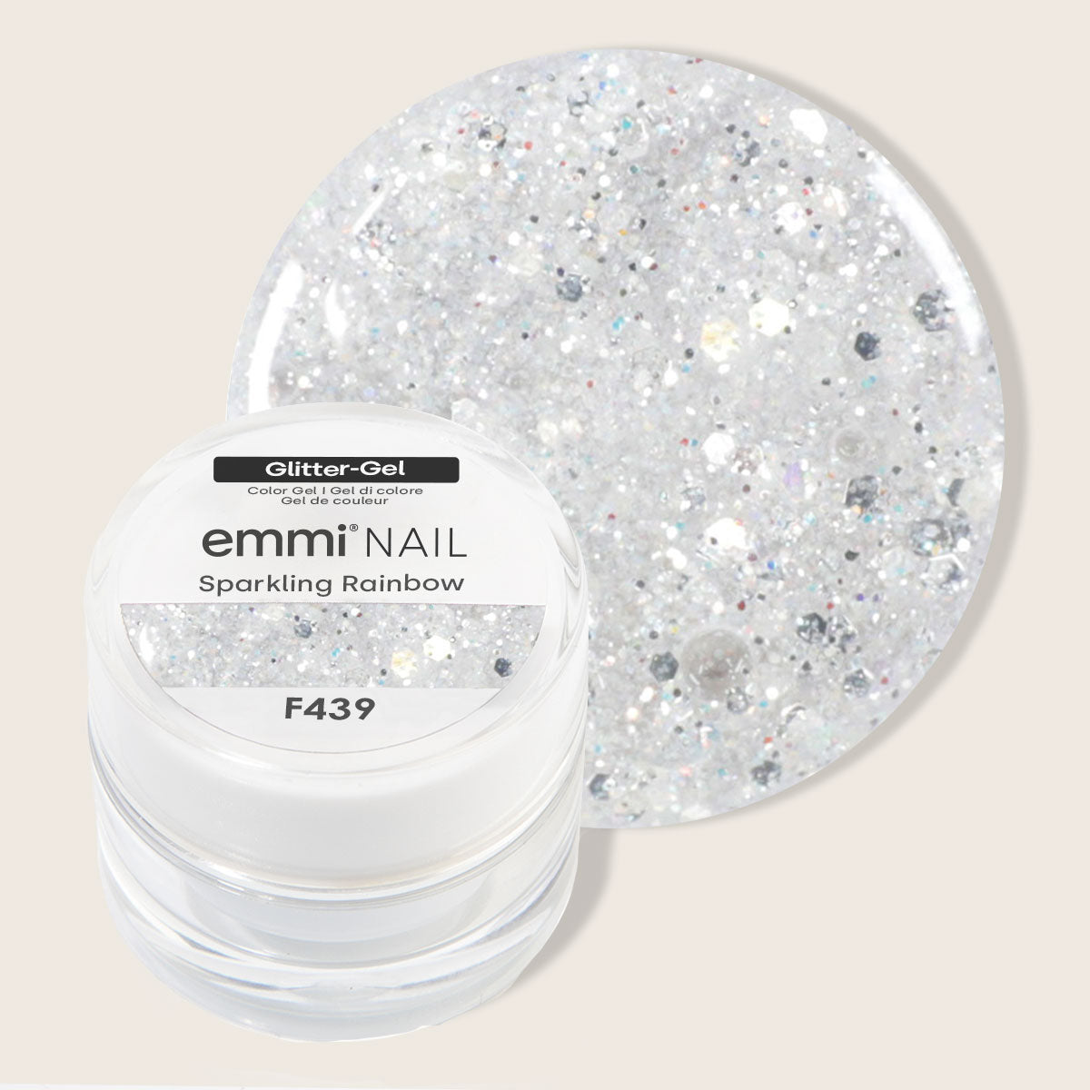 Emmi-Nail Glittergel Sparkling Rainbow -F439-