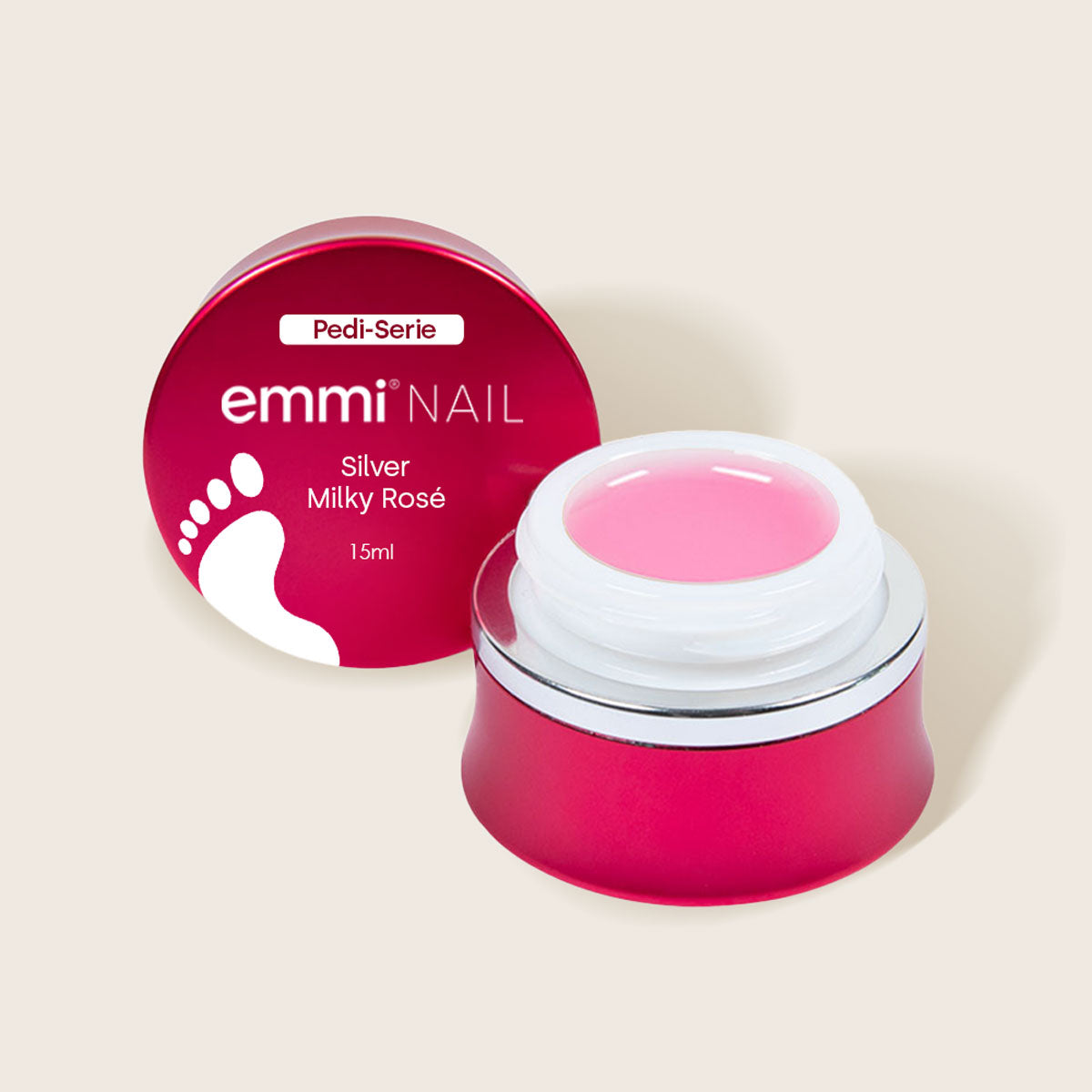 Emmi-Nail Pedi Silver Milky Rosé 15ml