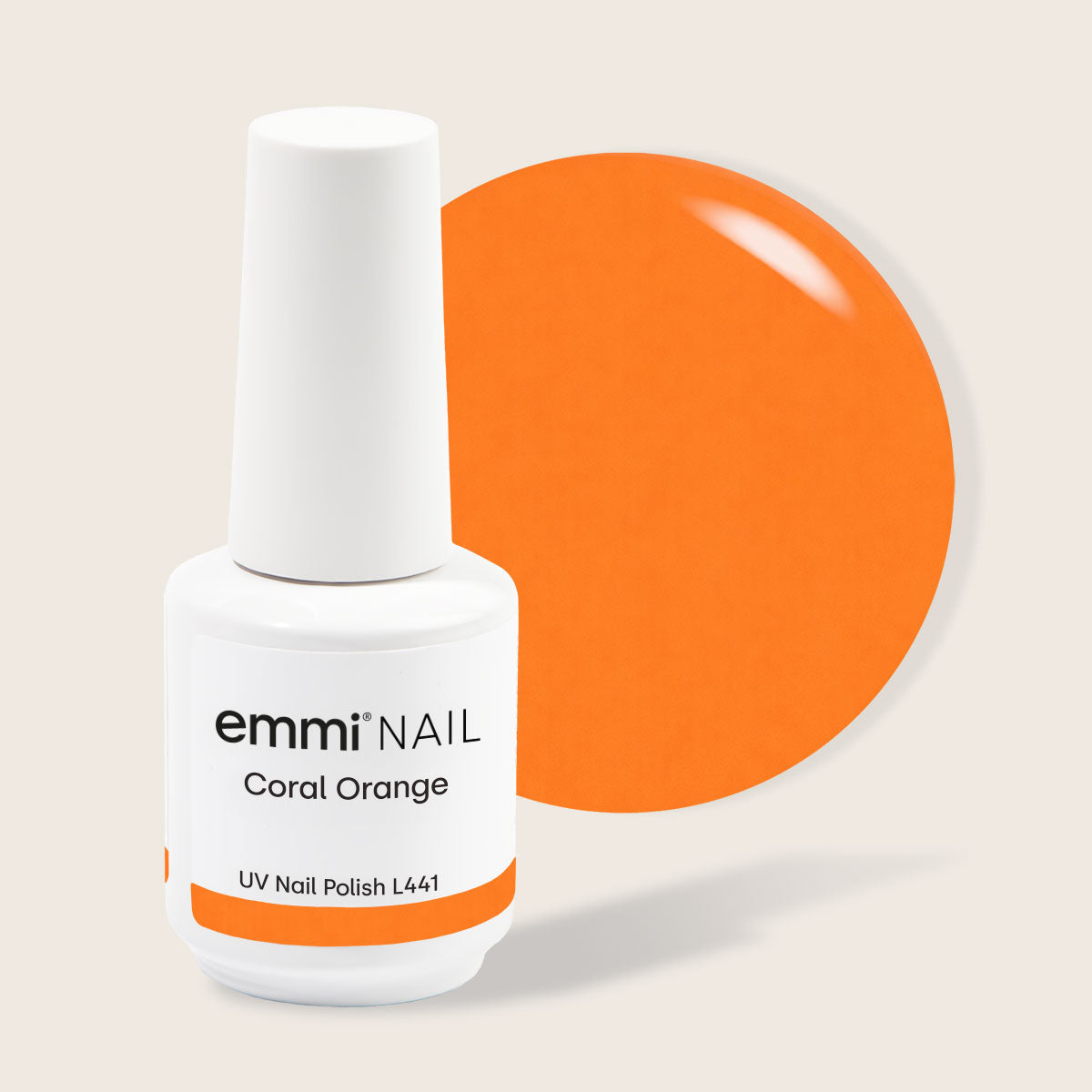 Shellac UV Polish Coral Orange 15ml -L441- 