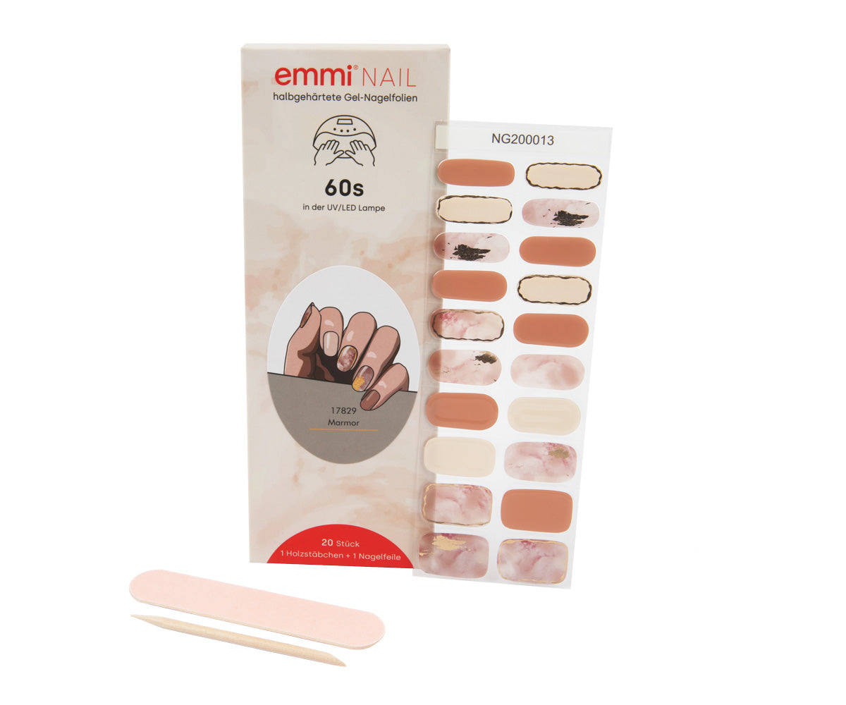 Emmi-Nail Gel Nagelfolien Marmor 20Stk.