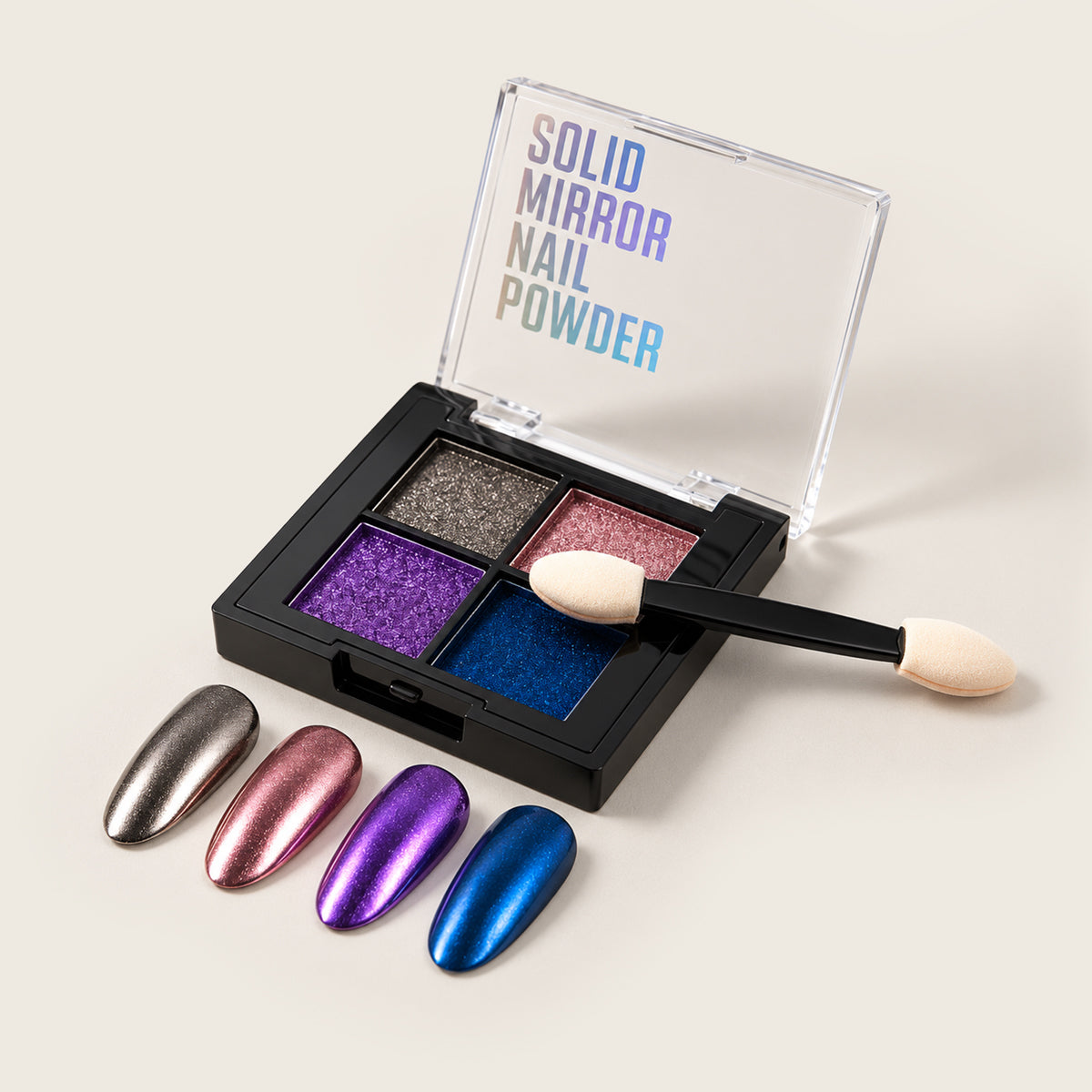 Mirror Chrome Powder Colorful 4er