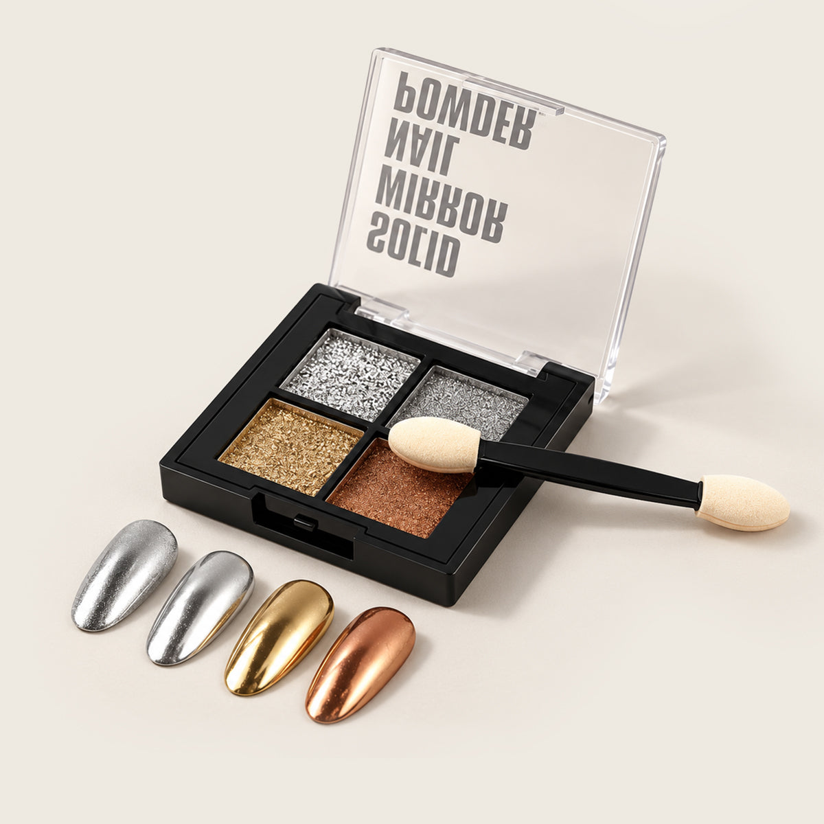 Poudre chromée miroir Emmi-Nail Classy 4 pièces 