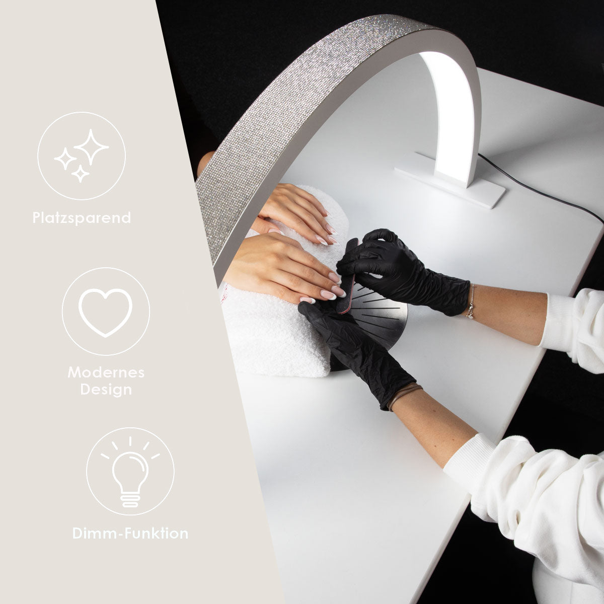 Emmi-Nail LED workplace light Rainbow Glitter 