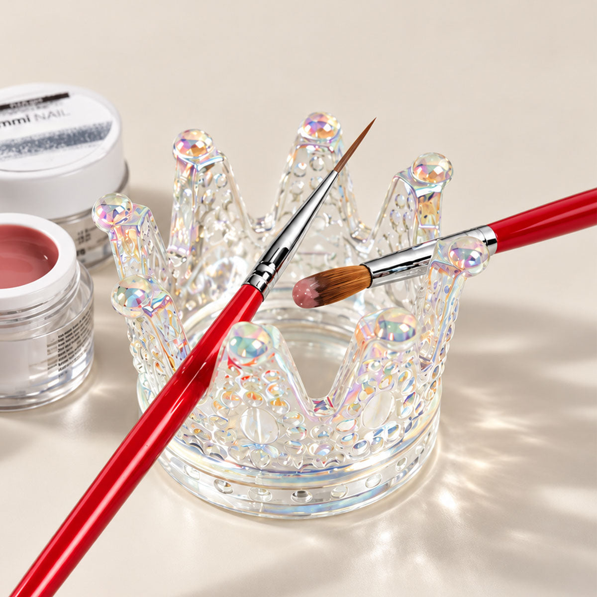 Emmi-Nail Brushtray Glass Crown 